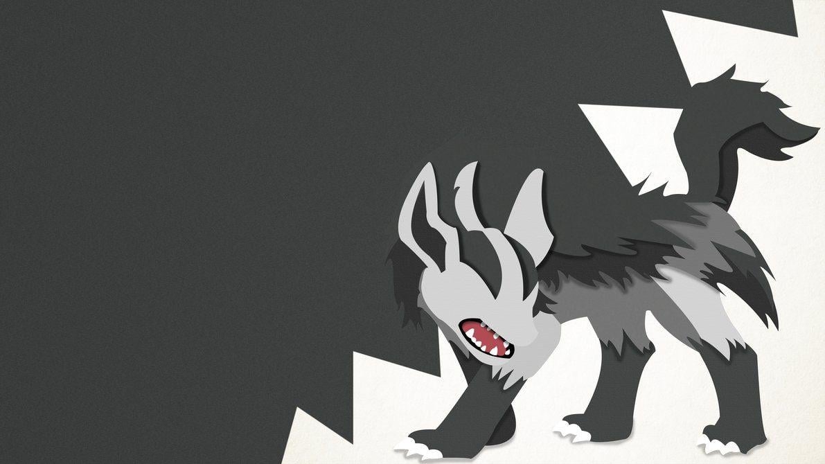 1200x670 Minimalistic Mightyena (Material Design), Desktop