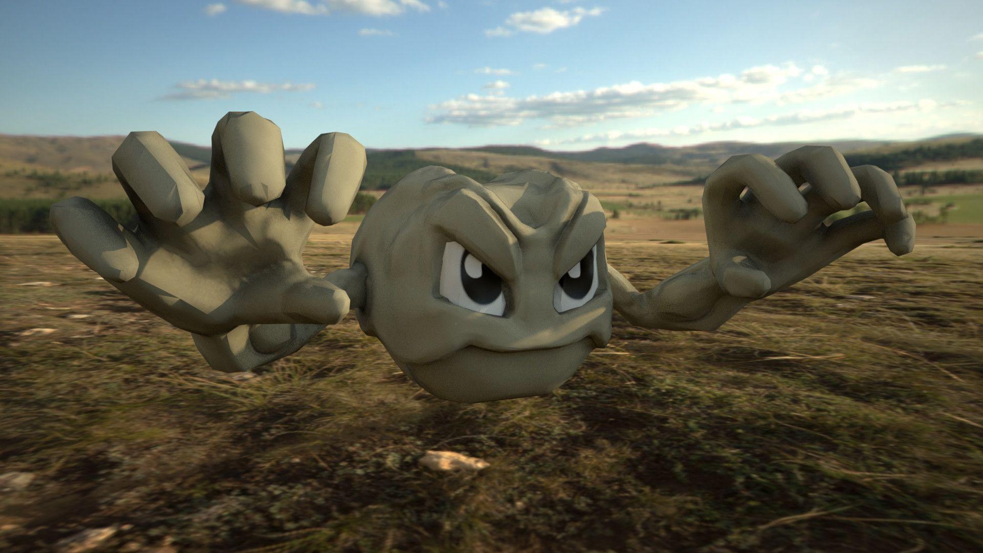 1920x1080 Geodude, David Pierotti, Desktop