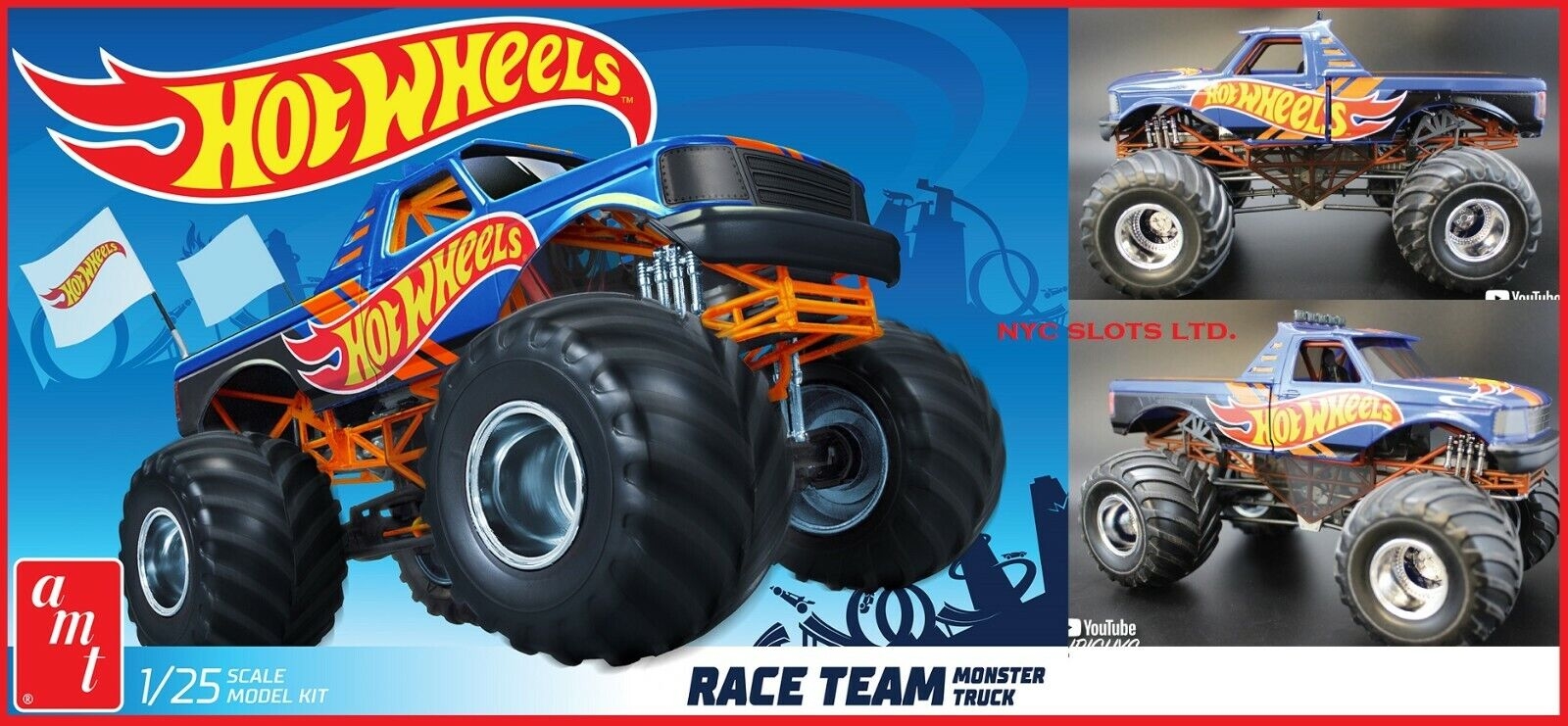 1600x750 25 Scale Model Kit Hot Wheels Race, Dual Screen