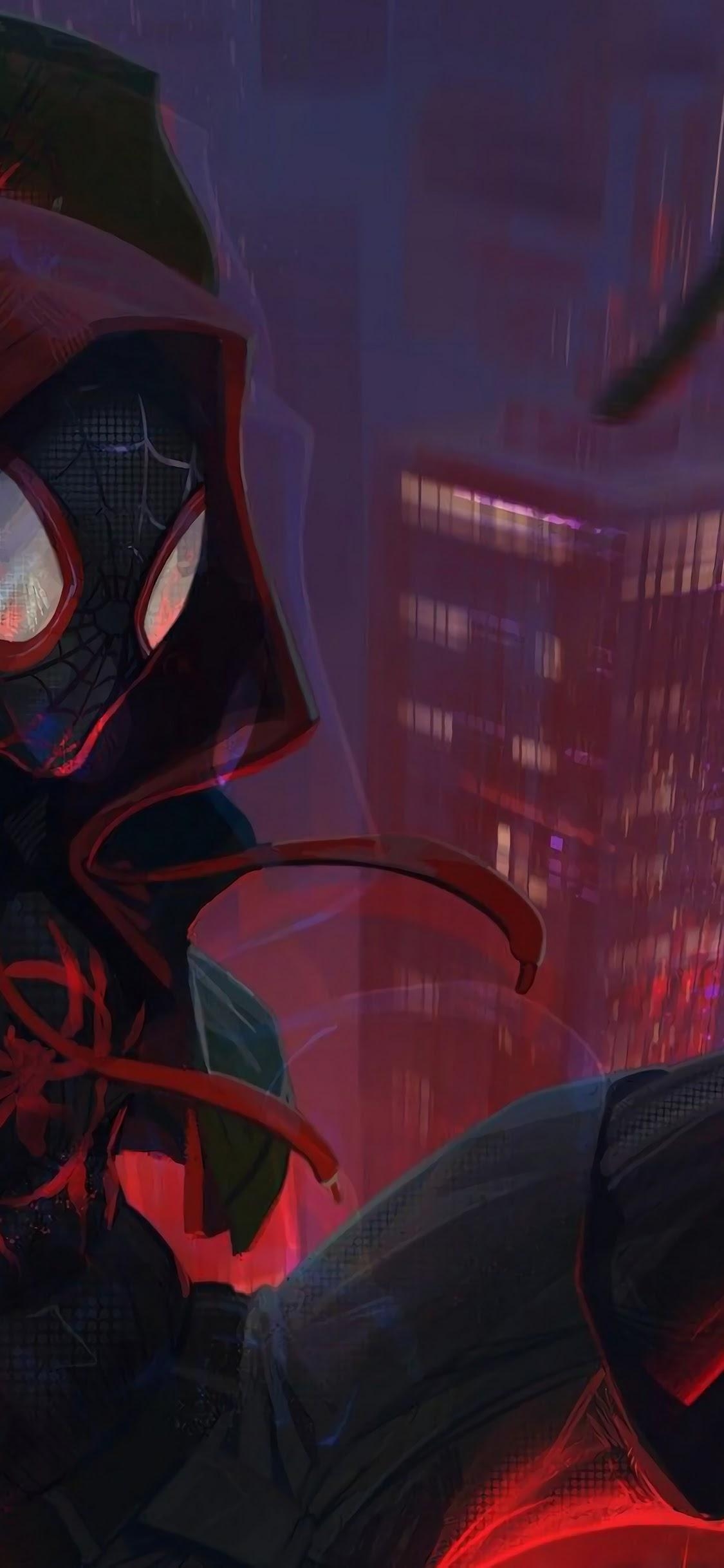 1130x2440 Miles Morales Spider Man: Into The Spider Verse 4K Wallpaper, Phone