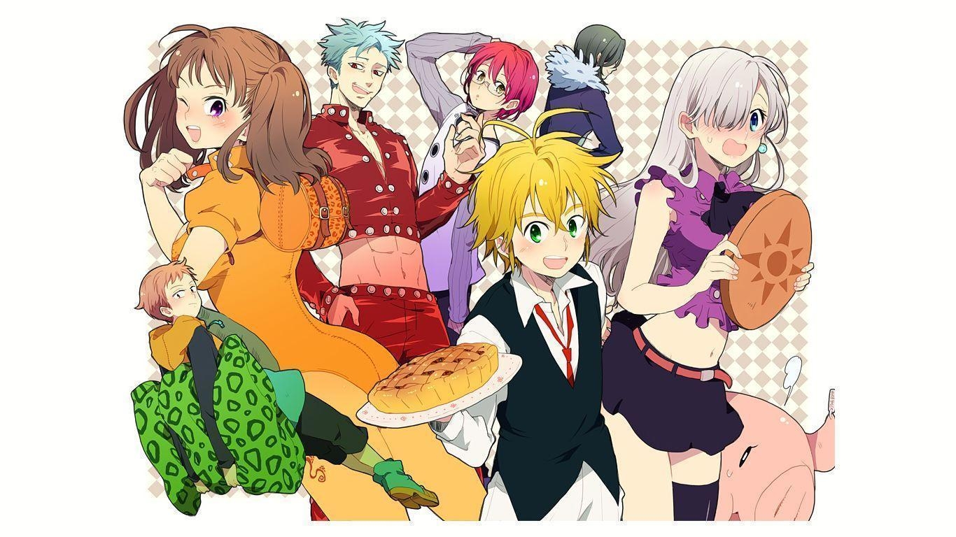 1370x770 the seven deadly sins king fan art Seven, Desktop