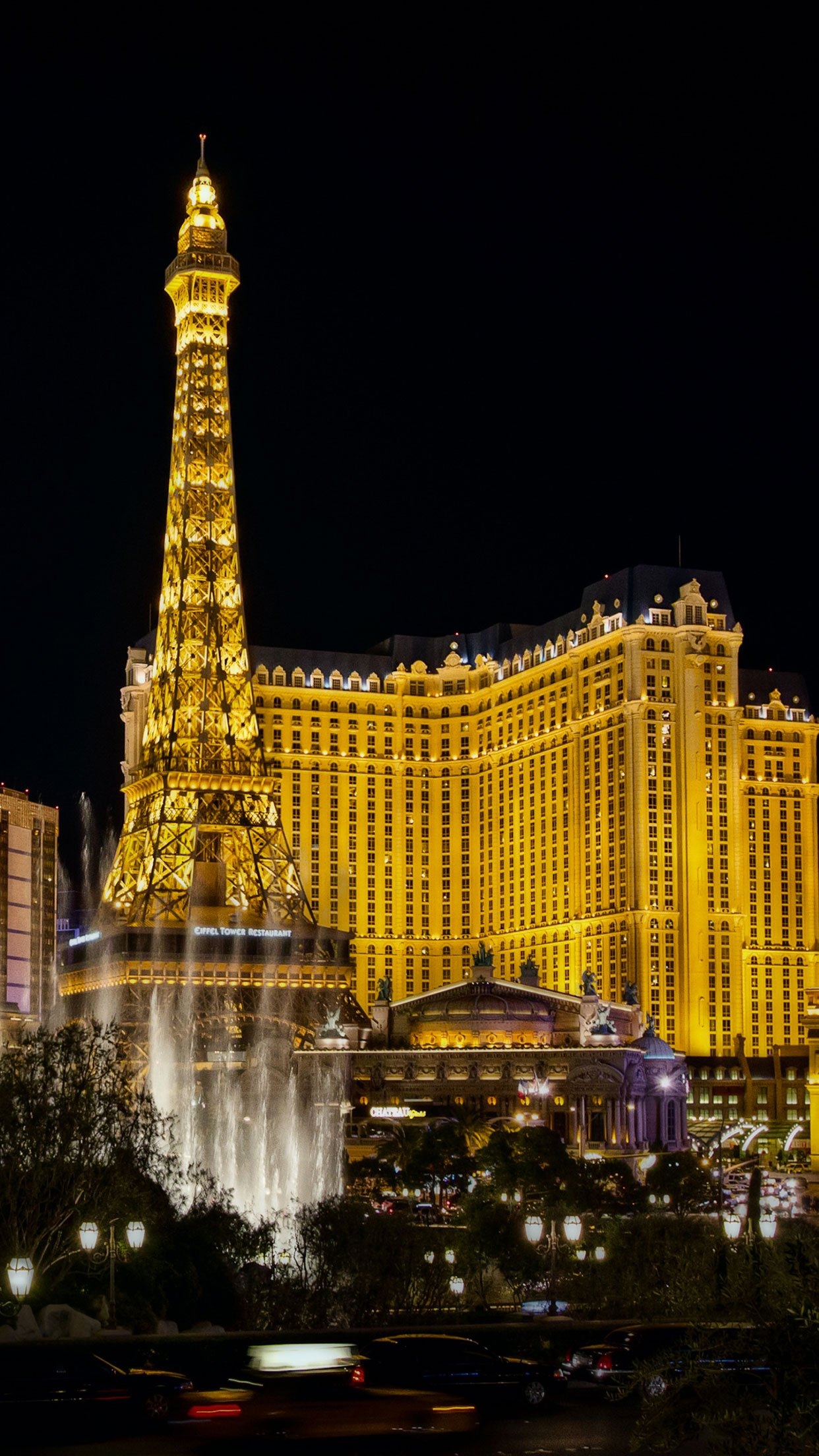 1250x2210 Las Vegas Eiffel Wallpaper for iPhone Pro Max, X, 6, Phone