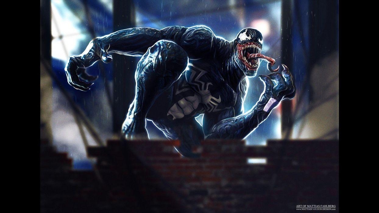 1250x700 Venom Marvel Comics symbiote costume fan art Eddie Brock Symbiote, Desktop