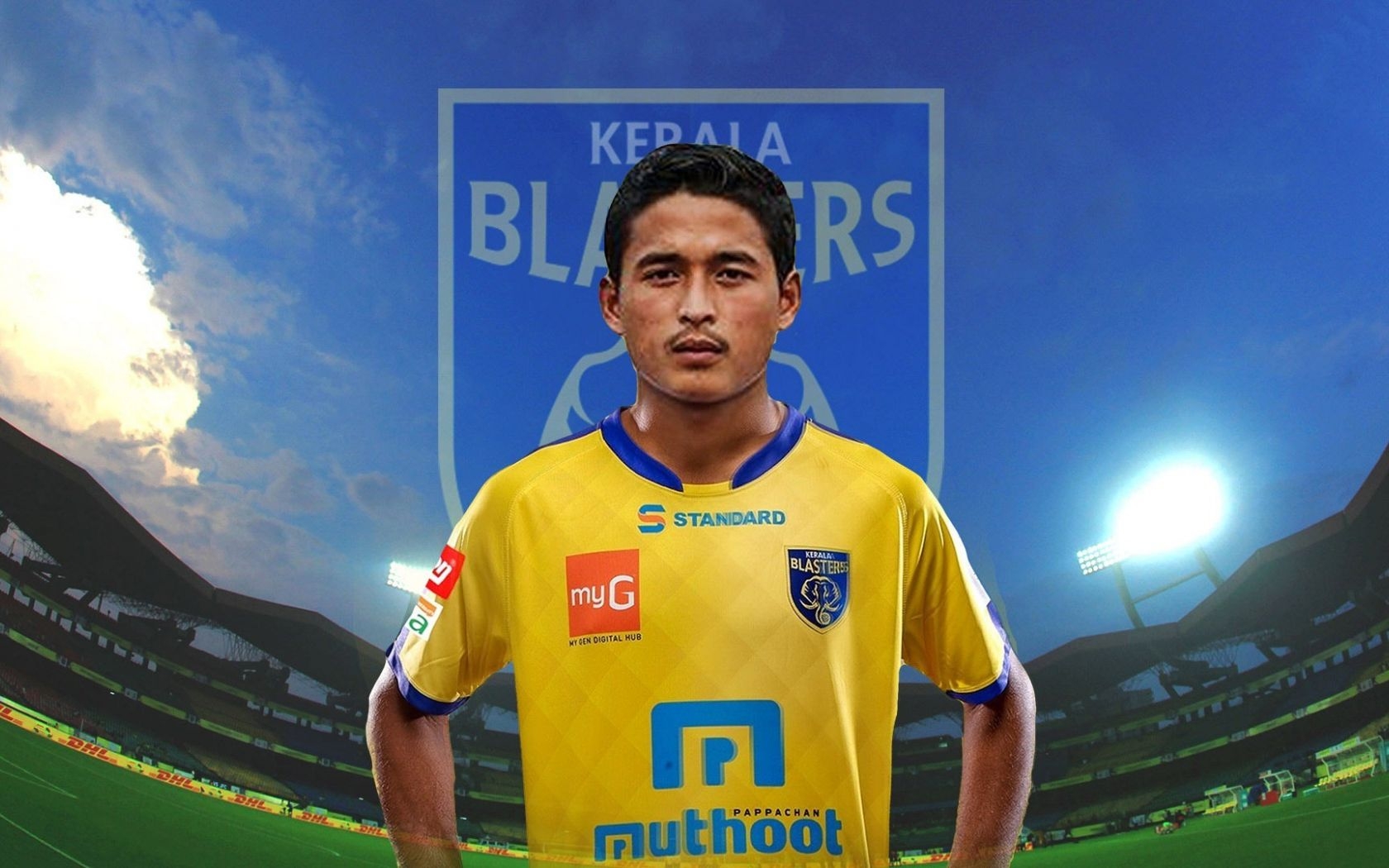 1680x1050 Free download Kerala Blasters Team 2019 HD Wallpaper background Download [1920x1080] for your Desktop, Mobile & Tablet. Explore Kerala Blasters Wallpaper. Kerala Blasters Wallpaper, Kerala Wallpaper, Kerala Wallpaper, Desktop