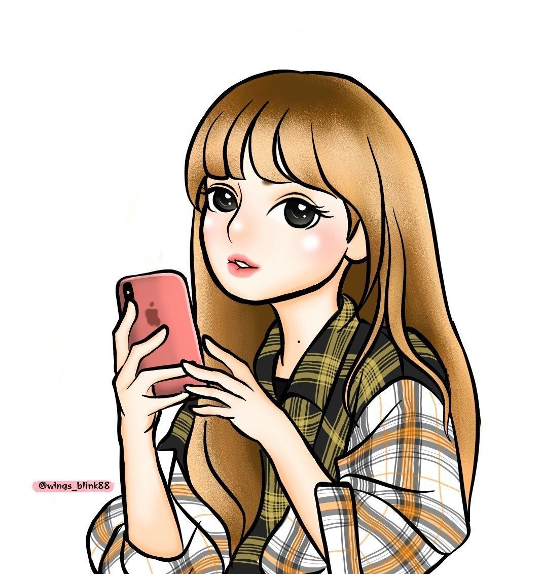 1070x1140 blackpinkfanart. Kartun, Animasi, Seni islamis, Phone