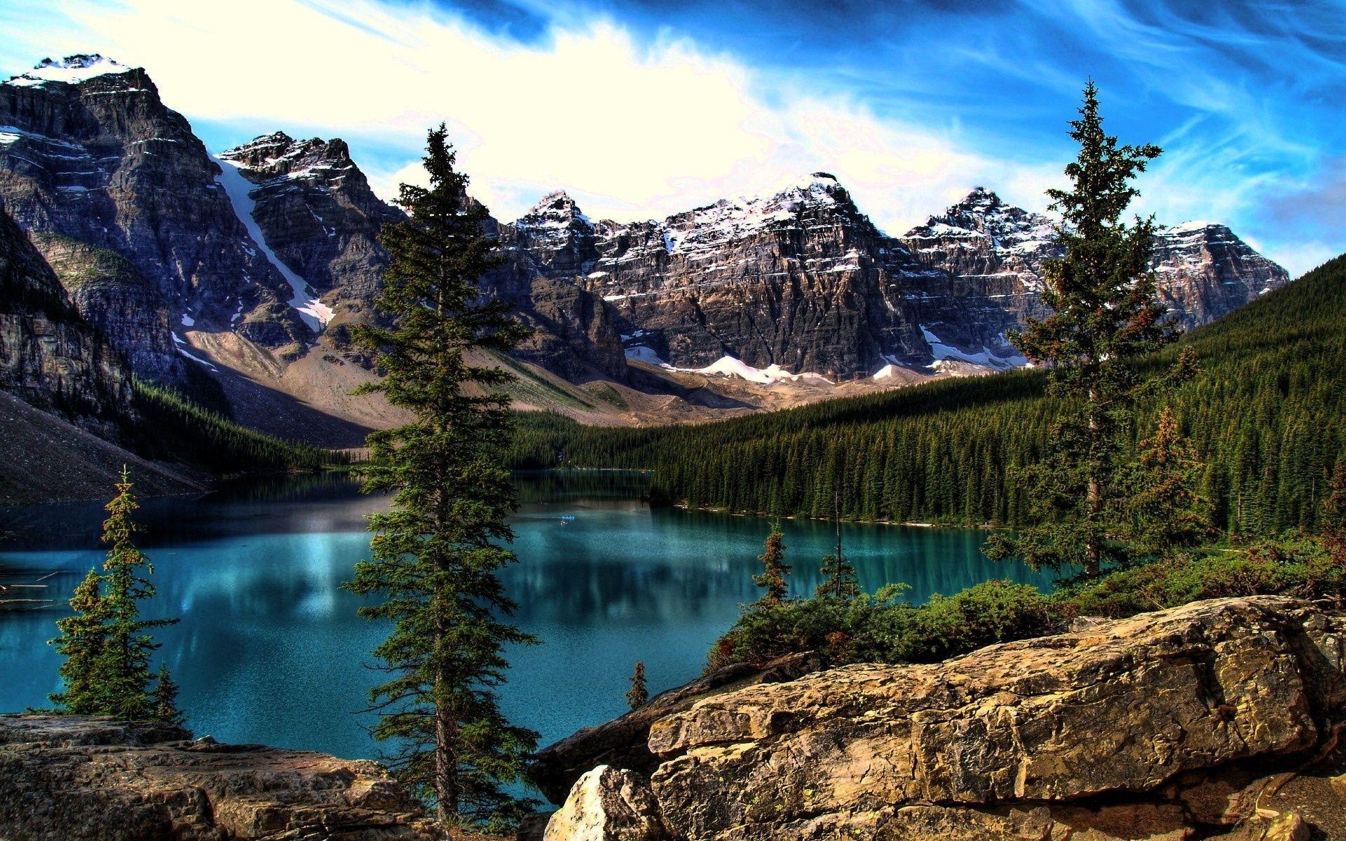 1920x1200 Moraine Lake HD Wallpaper, Moraine Lake Photo, Desktop