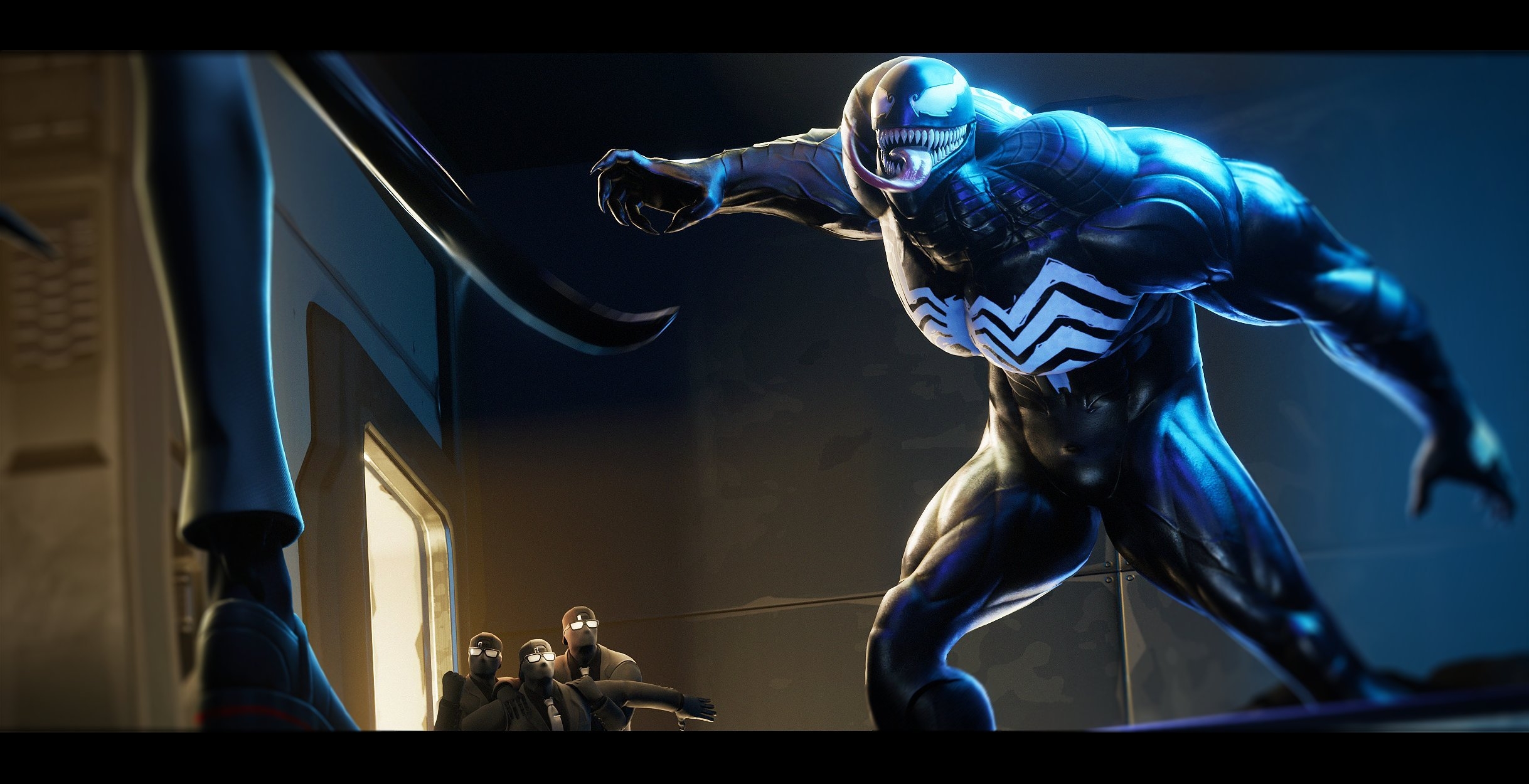 2440x1250 Venom Fortnite wallpaper, Desktop