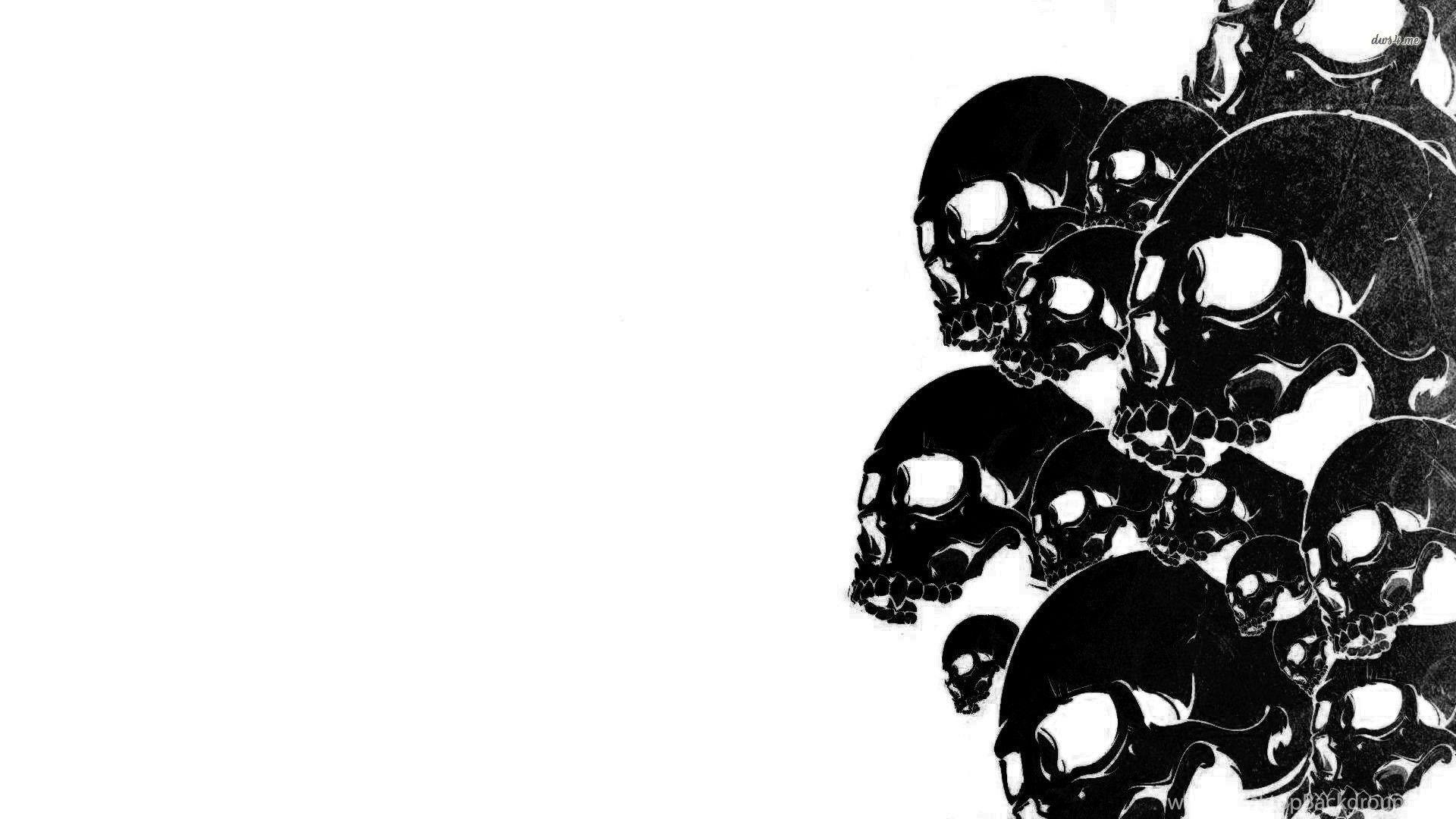 1920x1080 Black And White Skull Wallpaper HD Wallpaper Pretty Desktop Background, Desktop