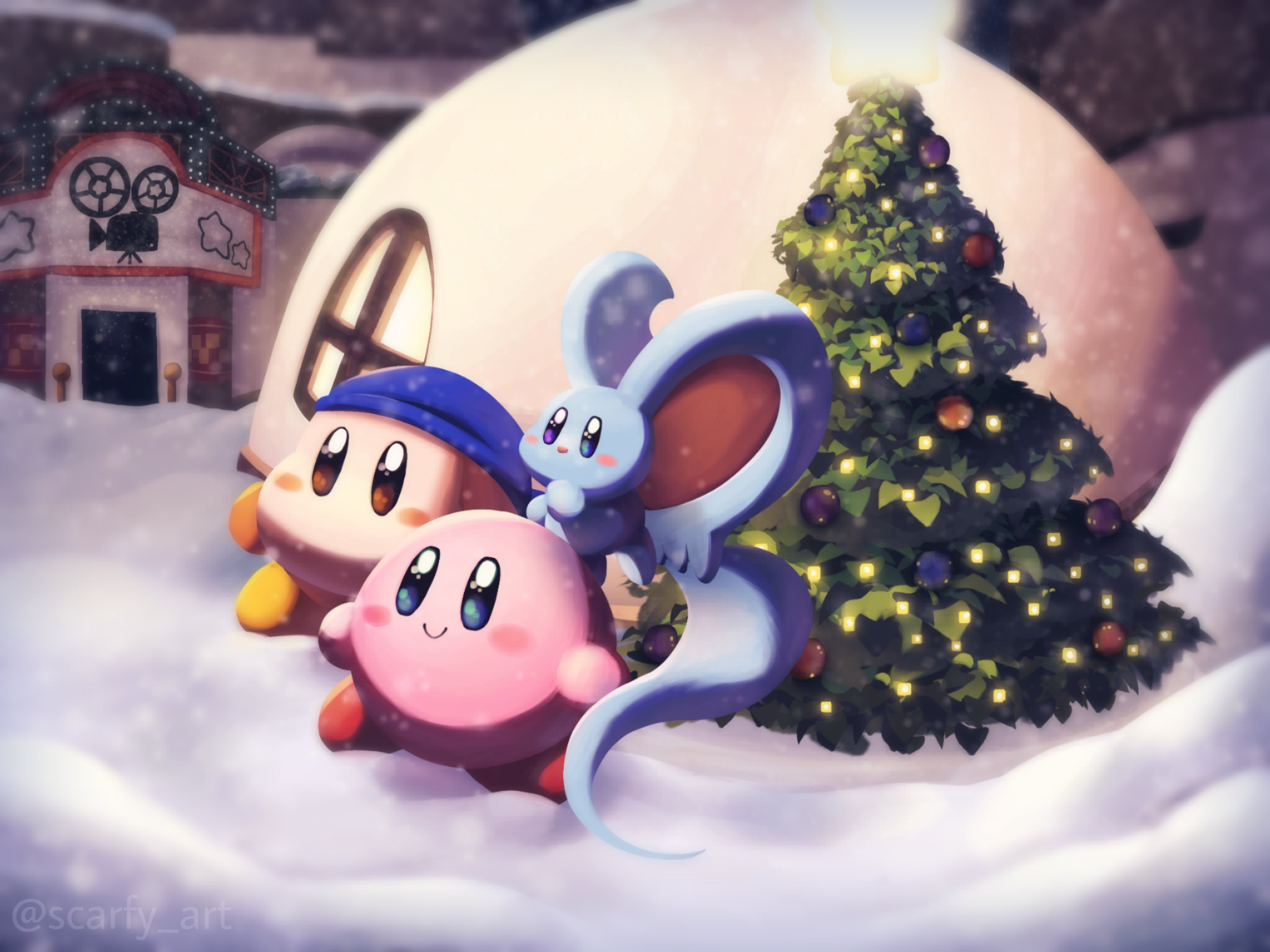 3840x2880 Scarfy ✦ new years! #Kirby, Desktop