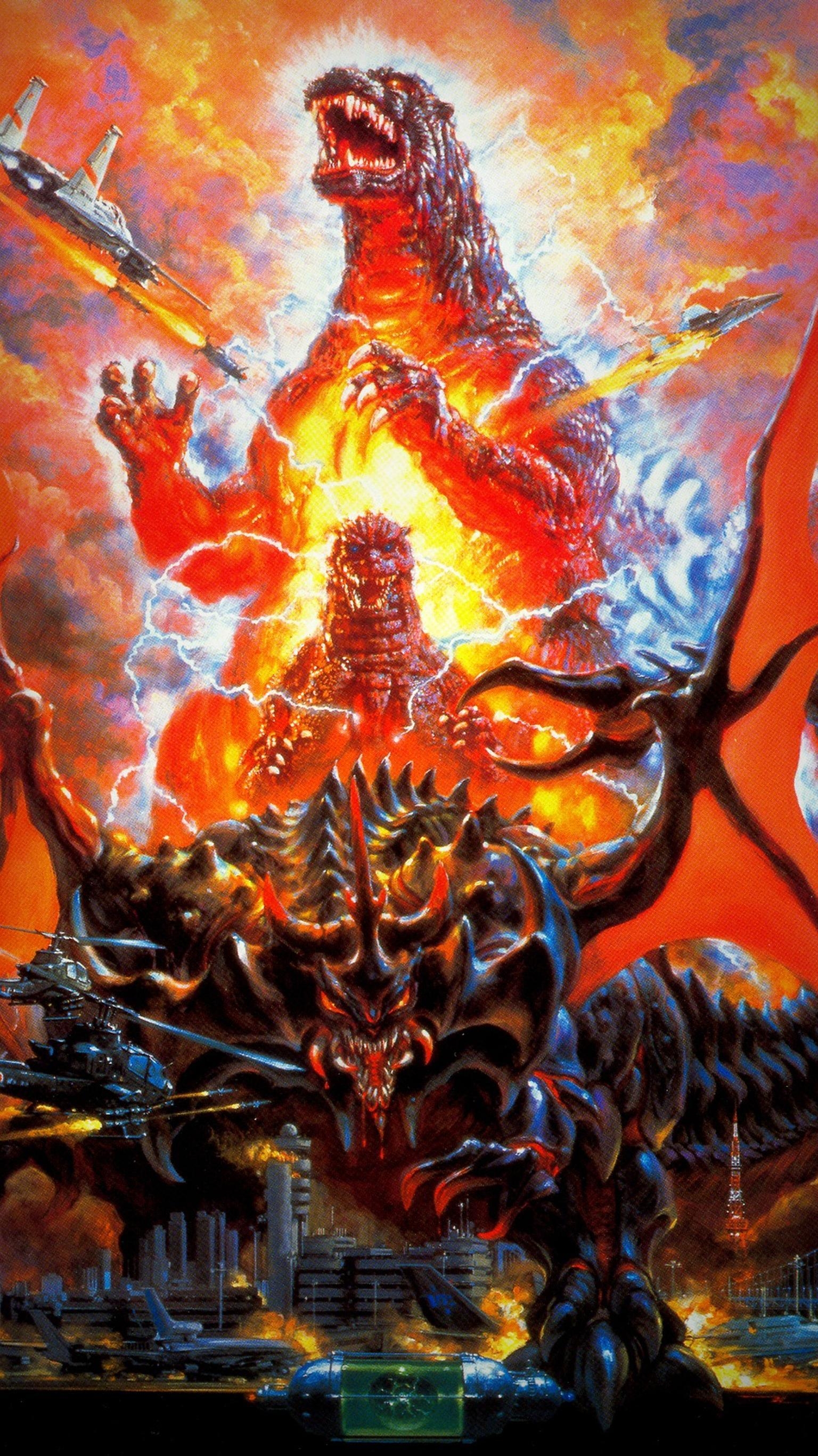 1540x2740 Godzilla vs. Destoroyah (1995) Phone Wallpaper, Phone