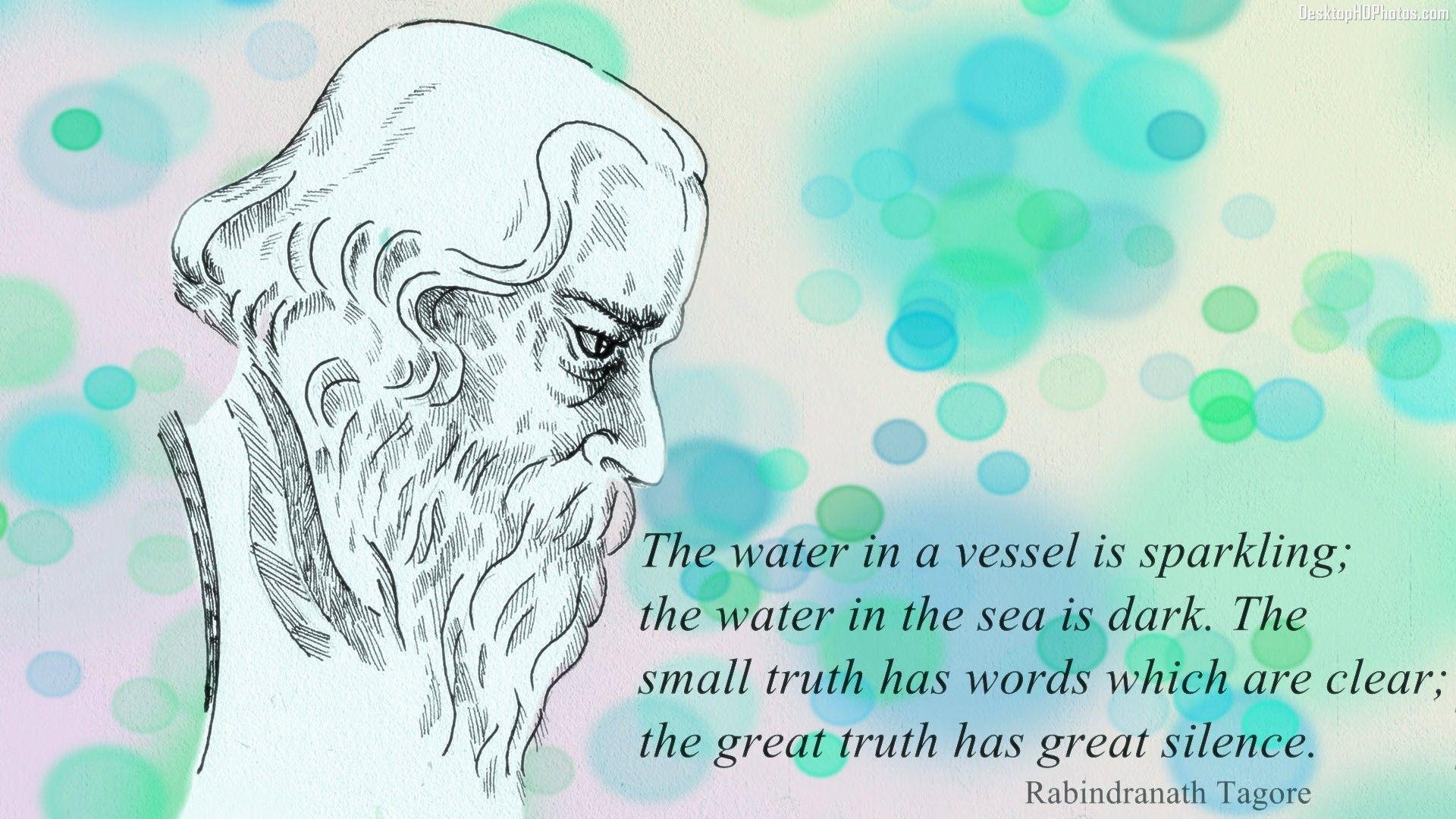 1920x1080 Rabindranath Tagore Quotes, Image, Picture, Wallpaper, Desktop