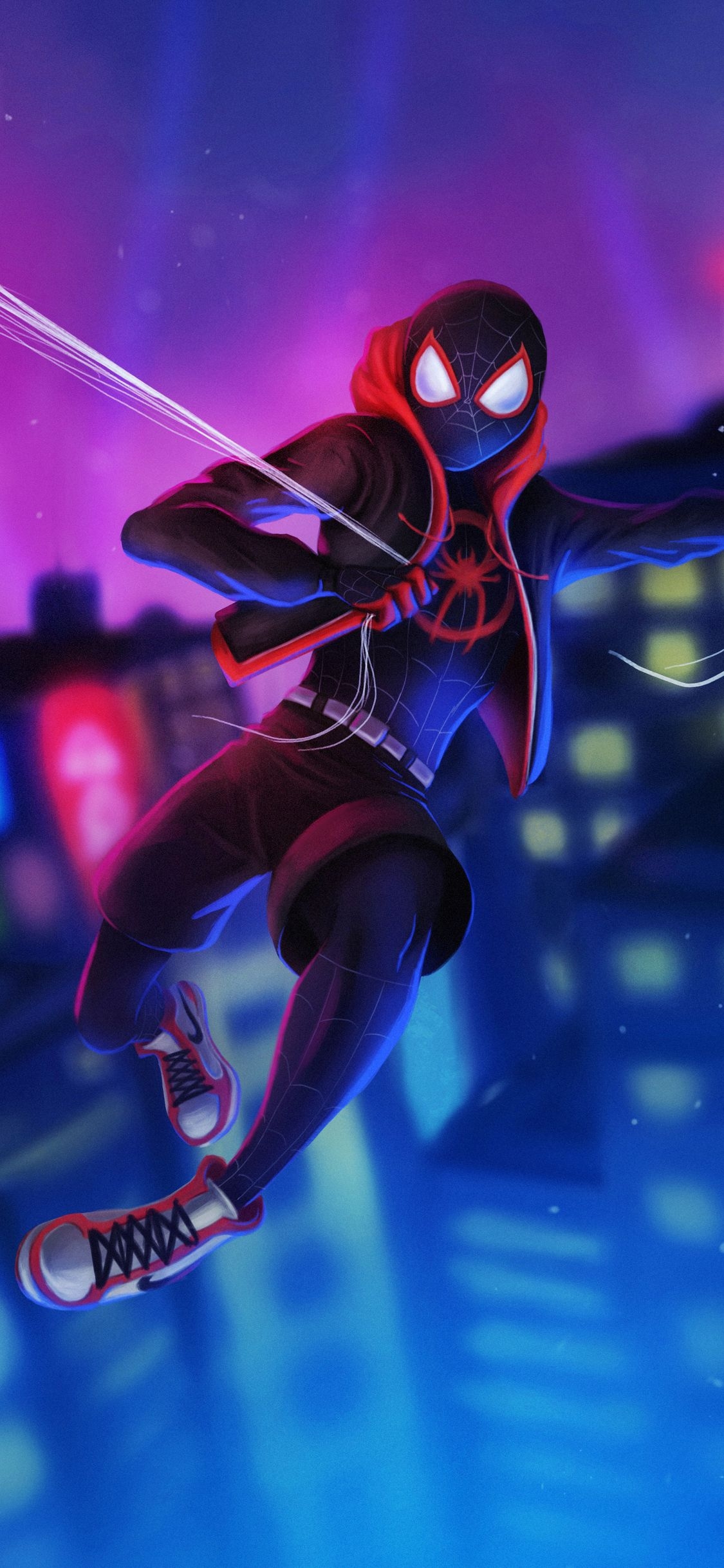 1130x2440 Spiderman 4k iPhone Wallpaper Morales Wallpaper iPhone X, Phone