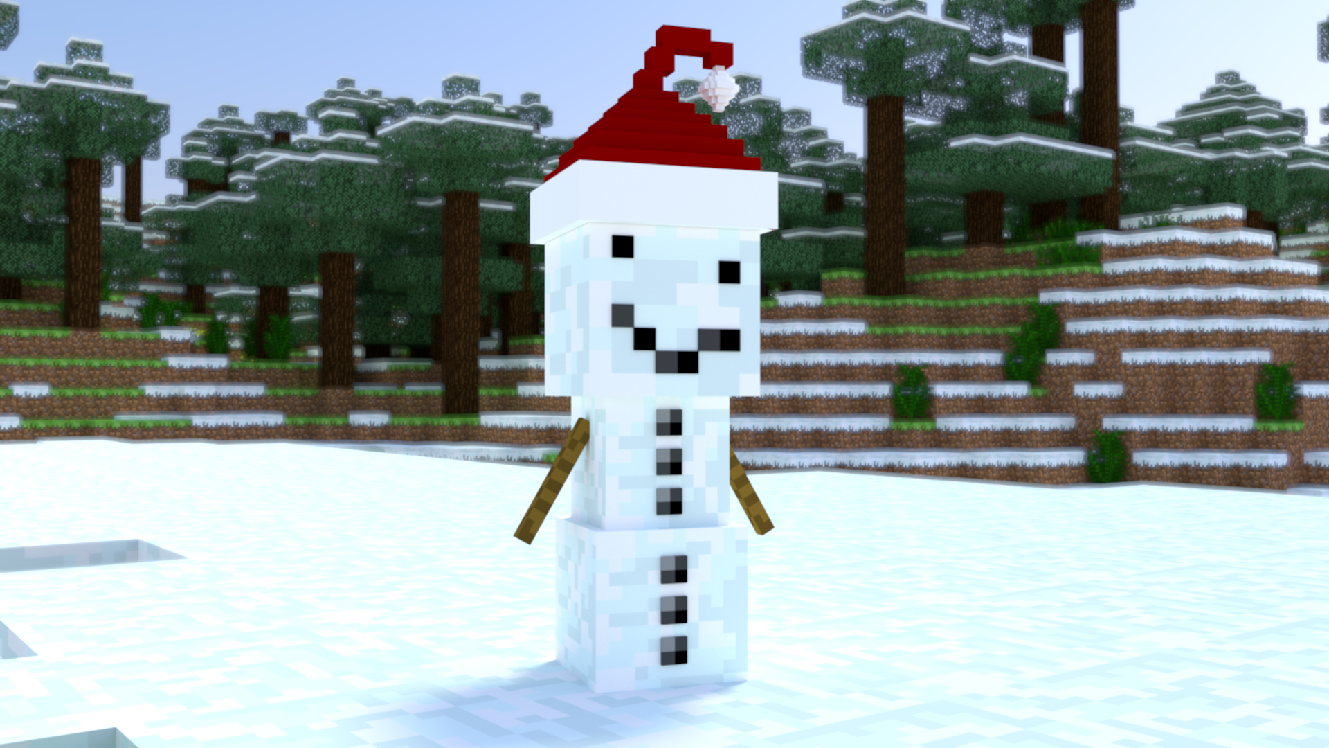 1920x1080 Minecraft Christmas Wallpaper Free Minecraft Christmas Background, Desktop