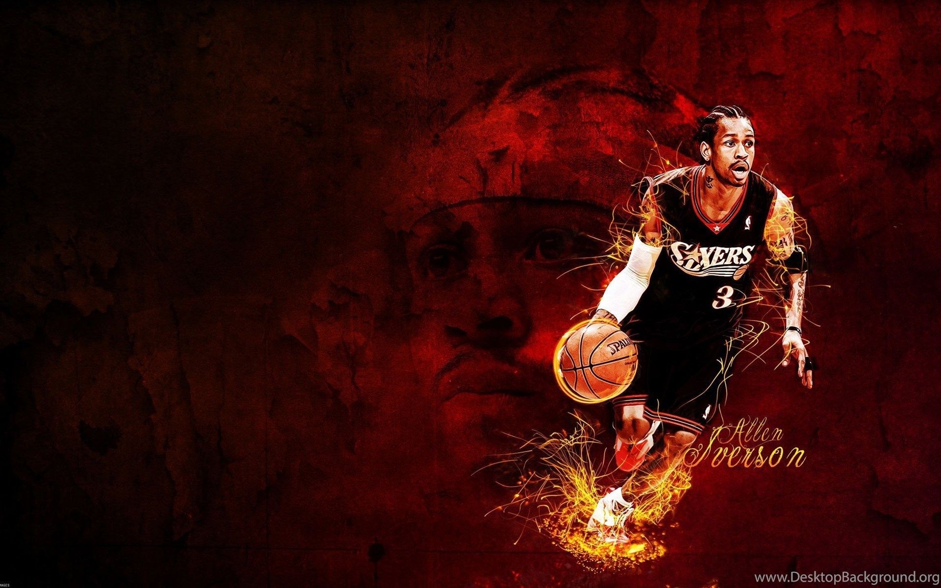 1920x1200 Allen Iverson basketball wide HD new wallpaper for desktop, Desktop