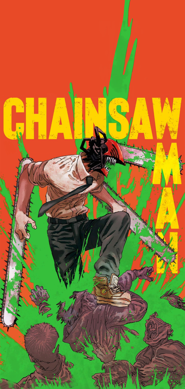 640x1350 Reddit needed a new phone wallpaper so I made one. Chainsaw, Cool anime wallpaper, Man wallpaper, Phone