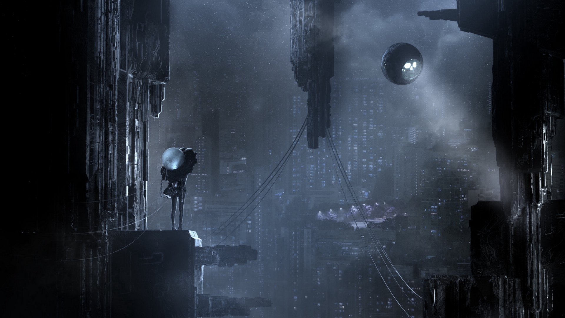 1920x1080 Wallpaper City, Futurism, Cyberpunk, Sci Fi, Dark Sci Fi Phone, Desktop