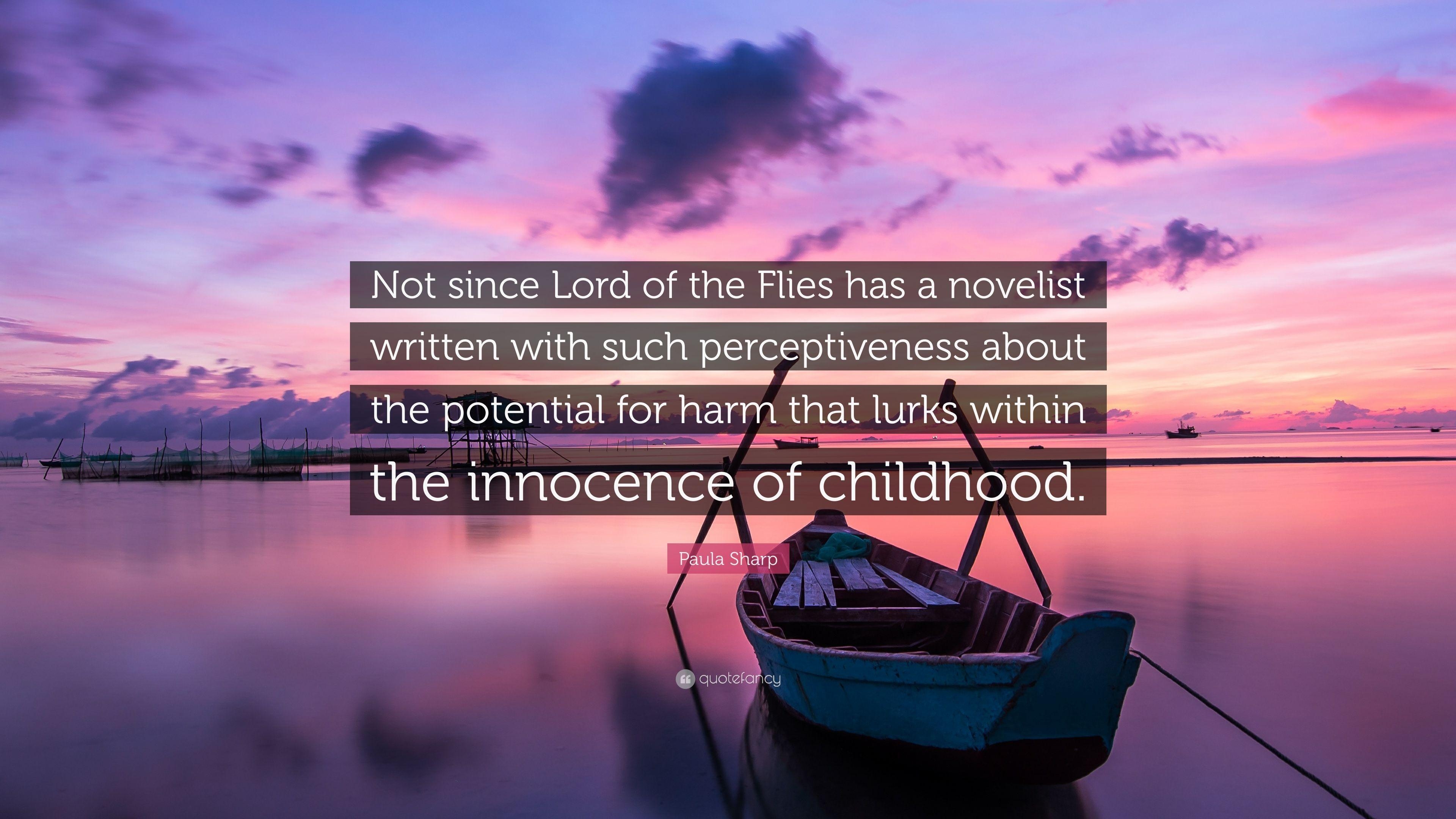 3840x2160 Paula Sharp Quote: “Not since Lord of the Flies has a novelist, Desktop