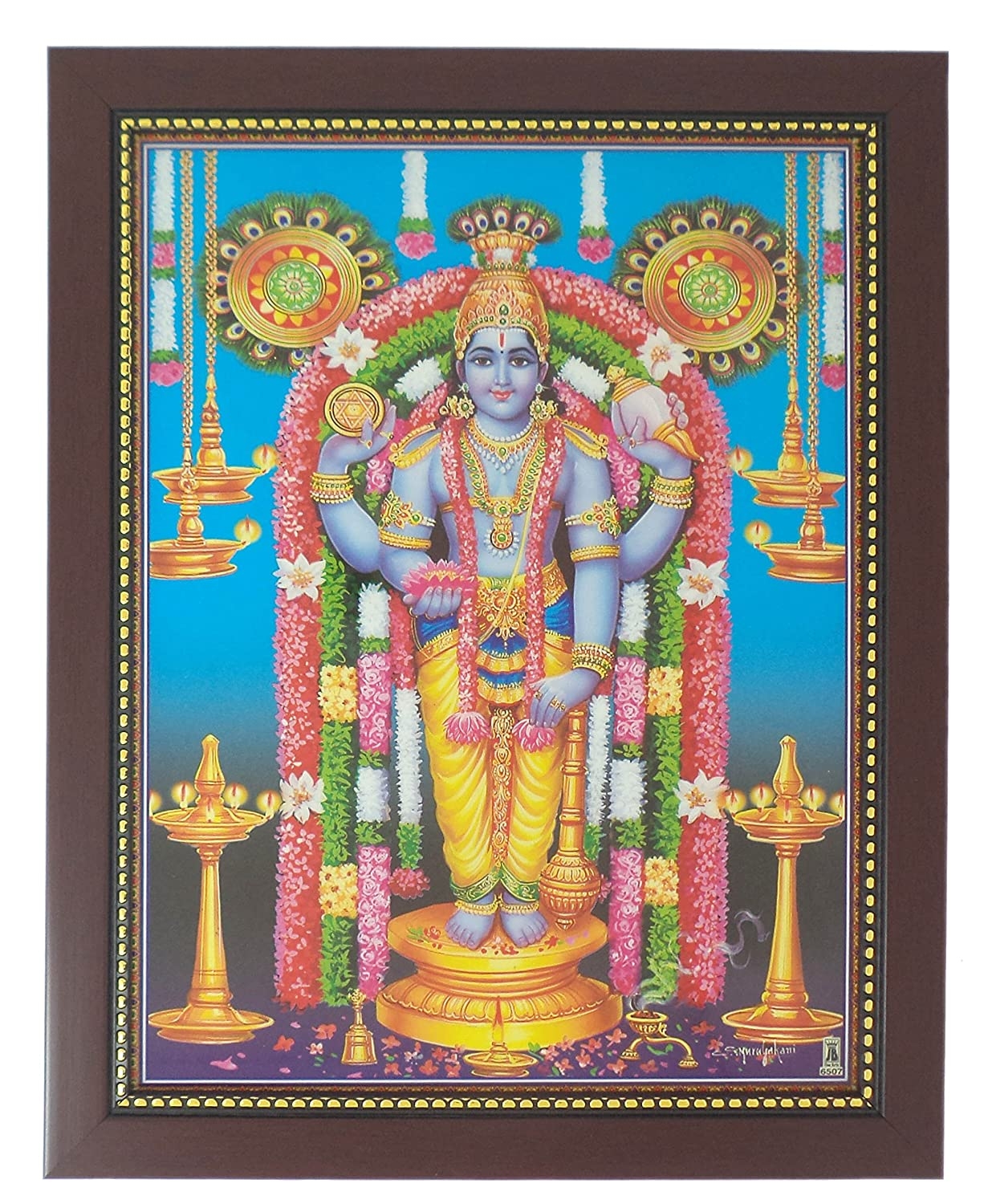 1230x1500 Buy RSEXPO Wooden Lord Guruvayurappan Photo Frame Wall Hangings, Phone