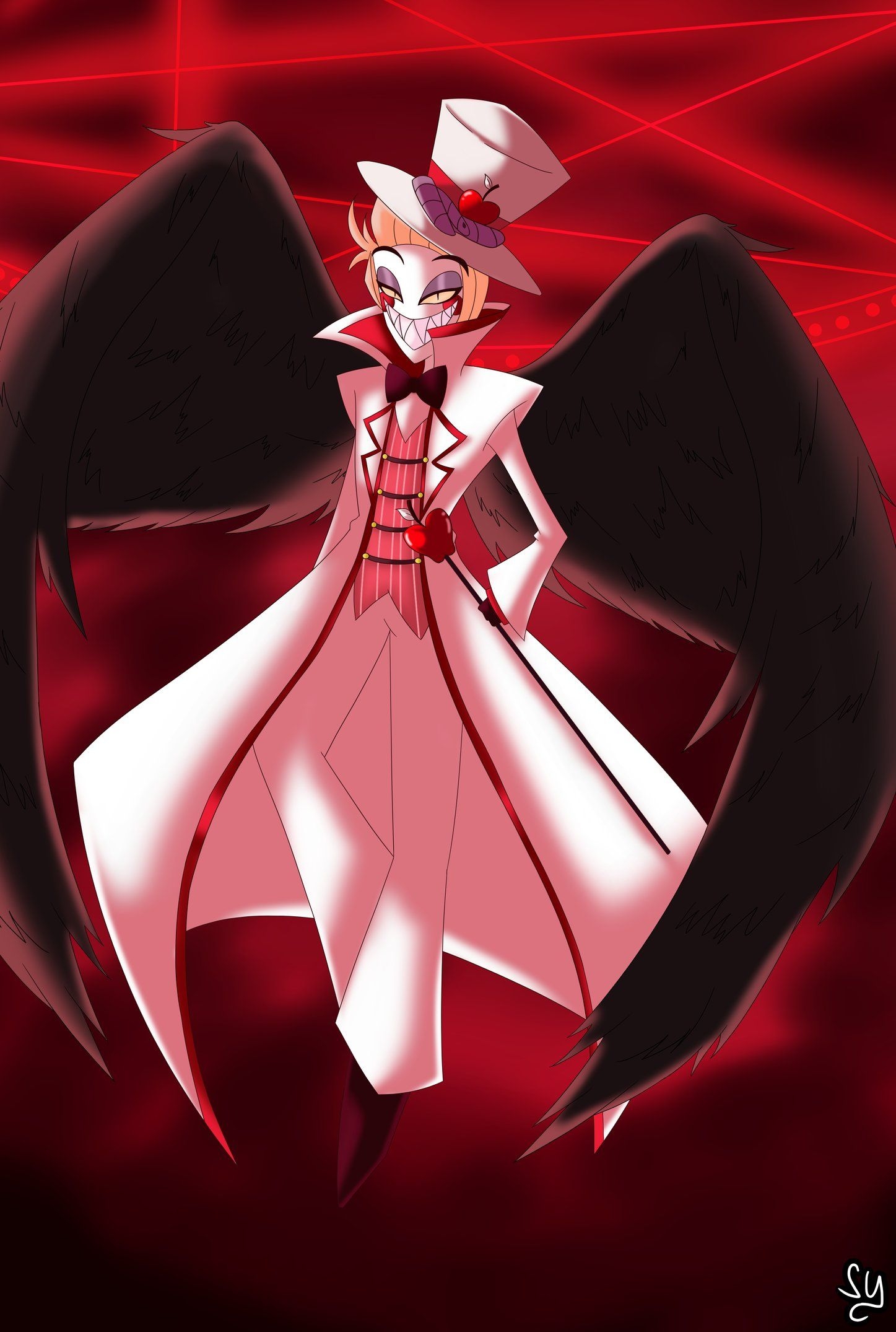 1450x2150 Lucifer (Hazbin) Hotel Anime Image Board, Phone