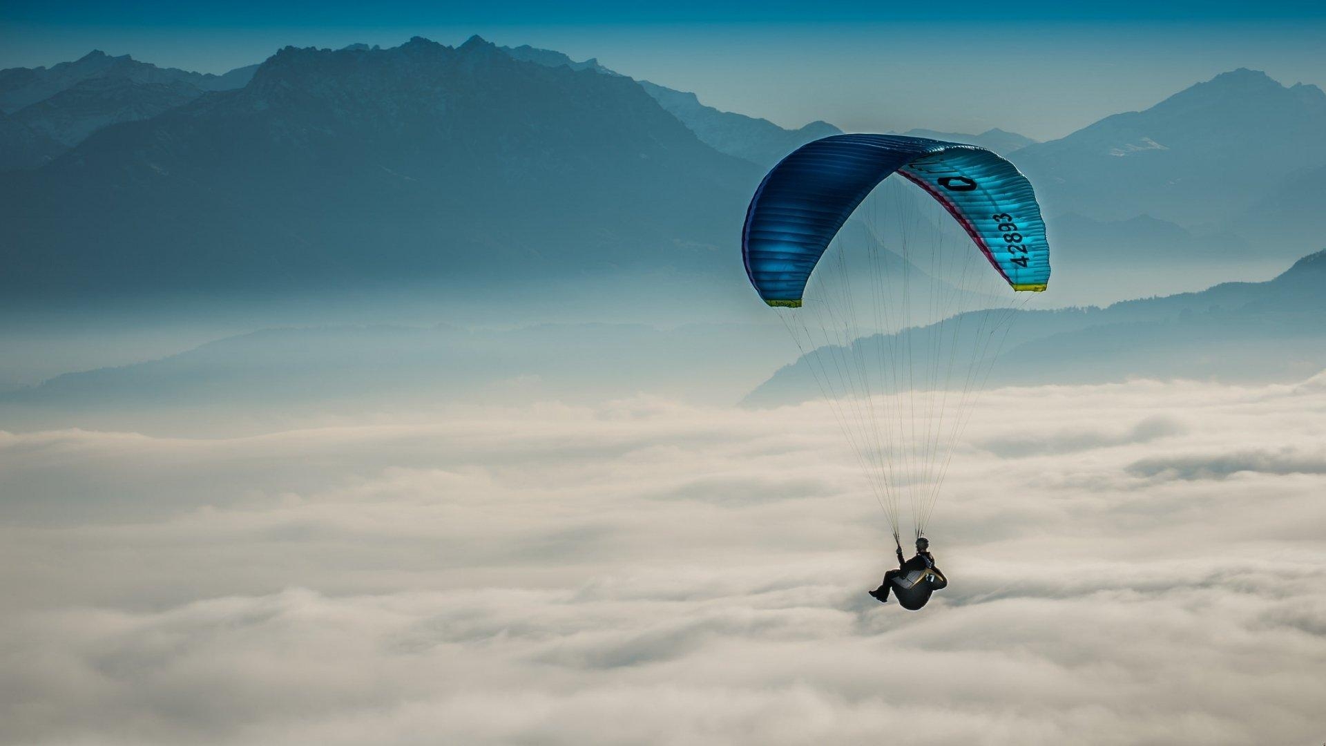 1920x1080 Hang Gliding above the Clouds HD Wallpaper. Background Image, Desktop