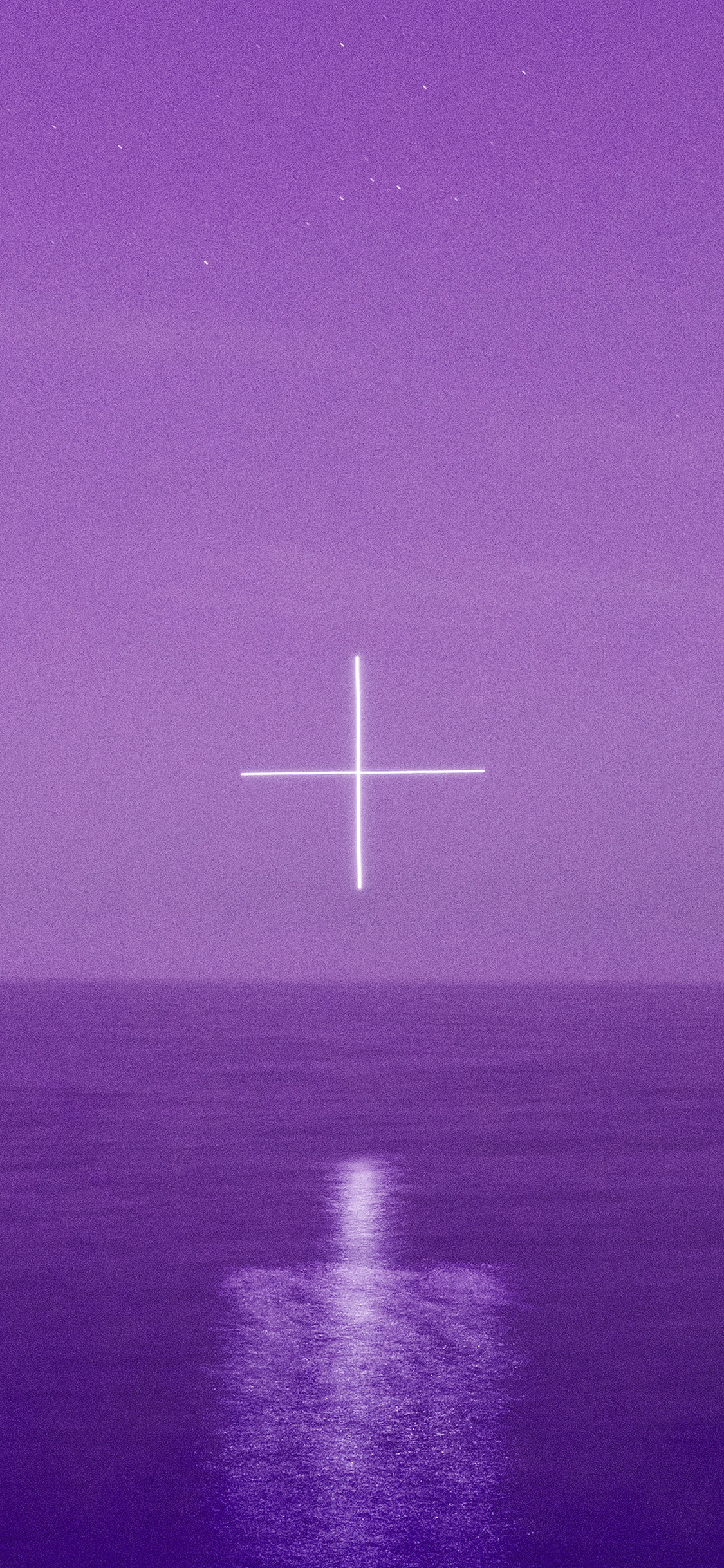 1130x2440 iPhone X wallpaper. sea sky center purple art, Phone