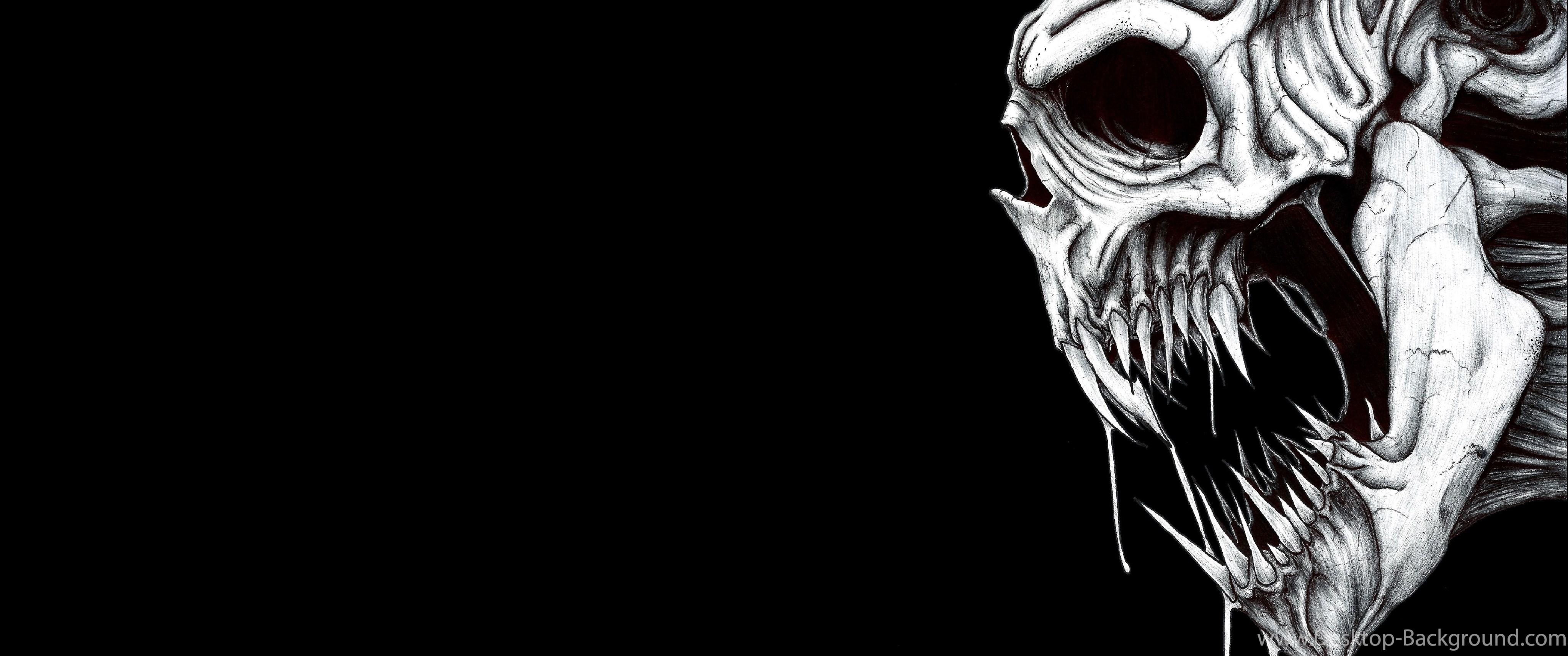 4100x1720 Skull Wallpaper Image 14530 HD Wallpaper Site Desktop Background, Dual Screen