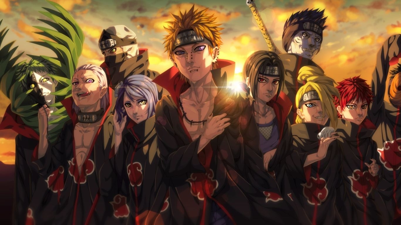 1370x770 Akatsuki Organization Anime  Resolution Wallpaper, HD Anime 4K Wallpaper, Image, Photo and Background, Desktop