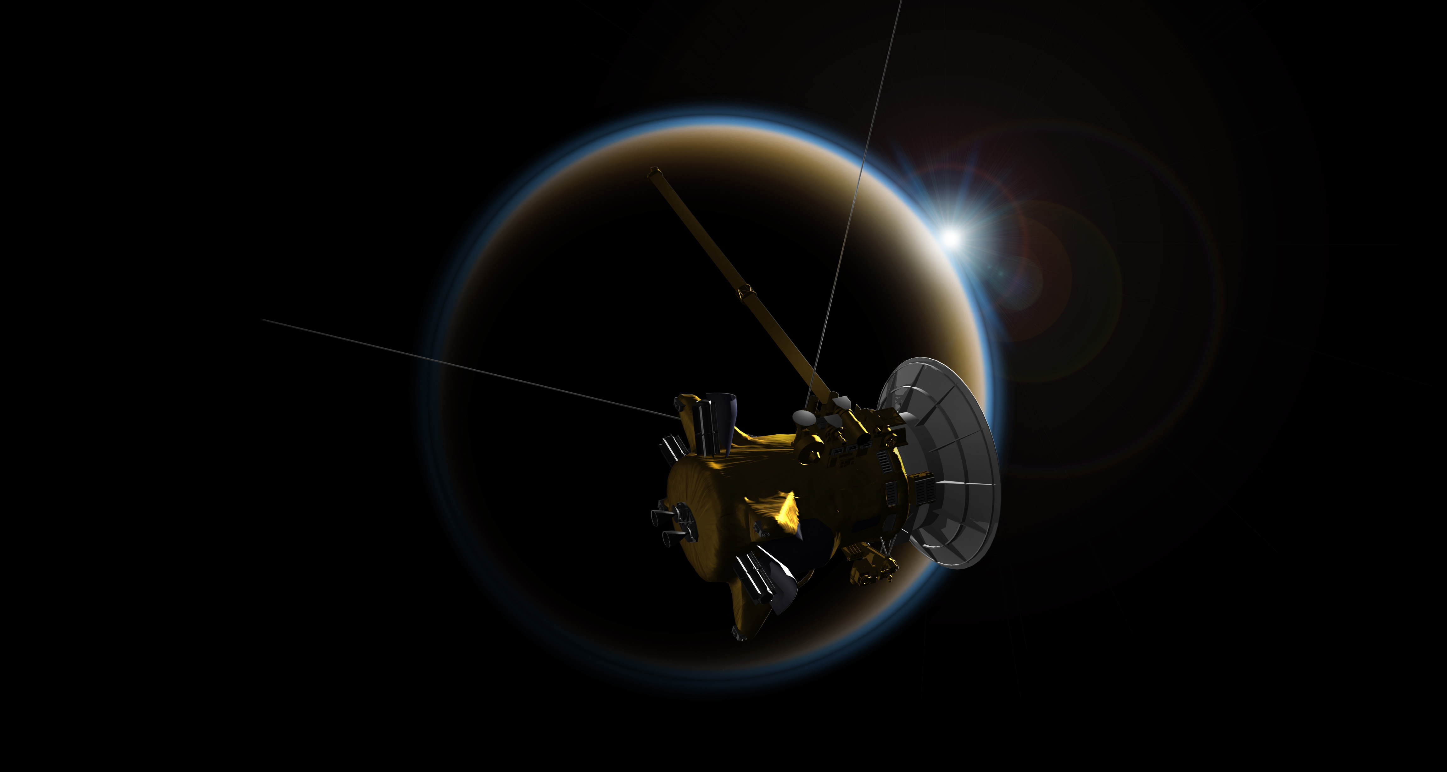 4600x2460 Sunsets on Titan Reveal the Complexity of Hazy Exoplanets, Desktop