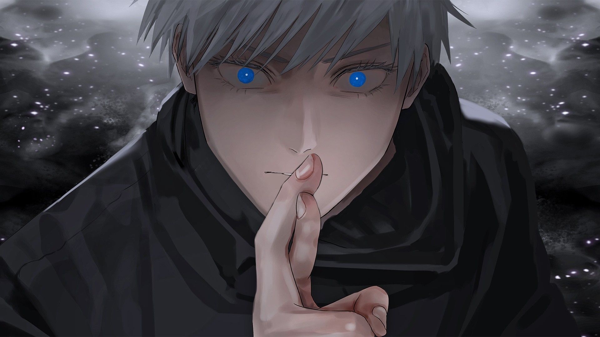 1920x1080 Blue Eyes Gojou Satoru HD Jujutsu Kaisen Wallpaper, Desktop