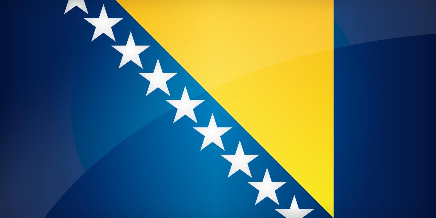 1500x750 Flag of Bosnia and Herzegovina. Find the best design for Bosnian Flag, Dual Screen