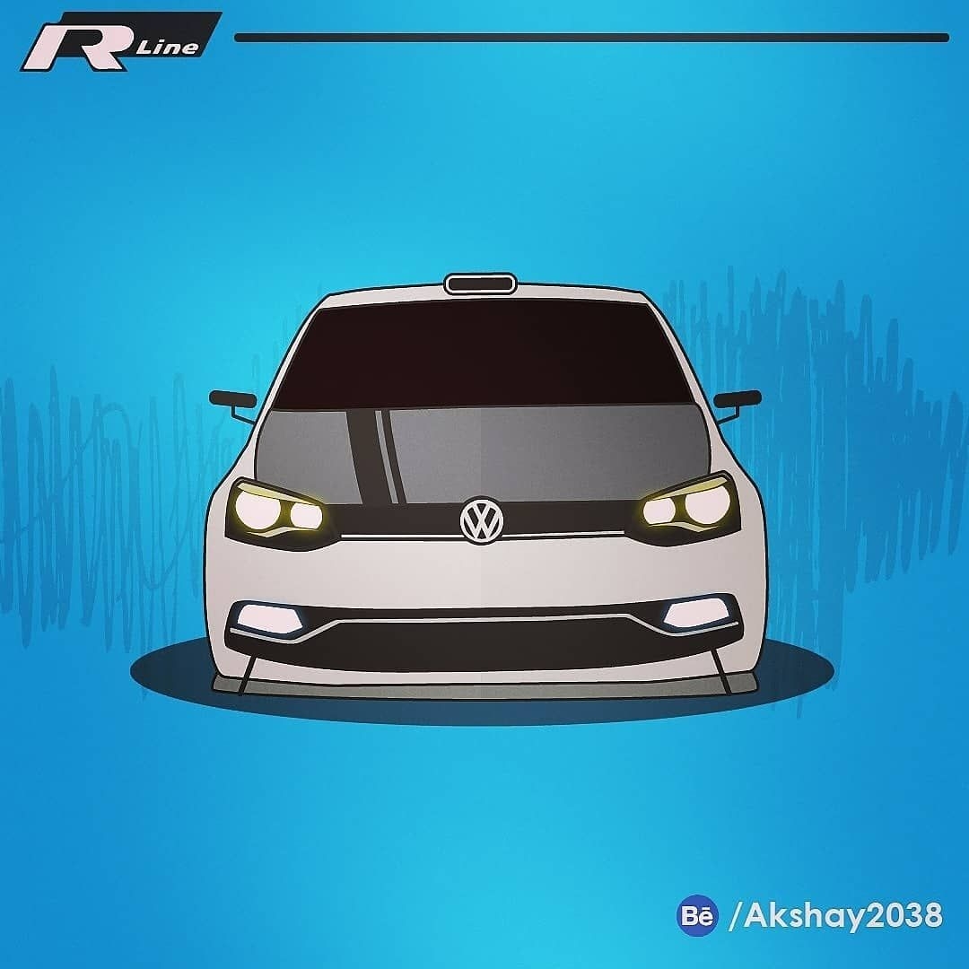 1080x1080 When you go out Racing in a Volkswagen Polo! Vector Illustration Polo (Racecar). Sports car wallpaper, Vw polo, Volkswagen polo, Phone