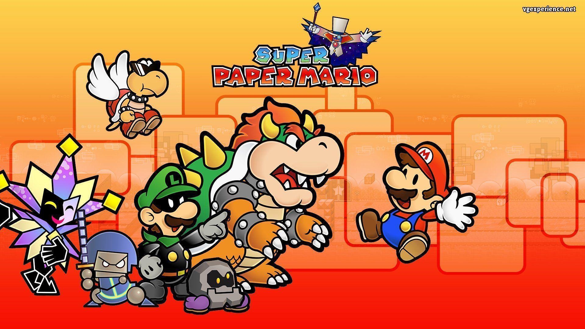 1920x1080 Super Paper Mario Wallpaper, Desktop