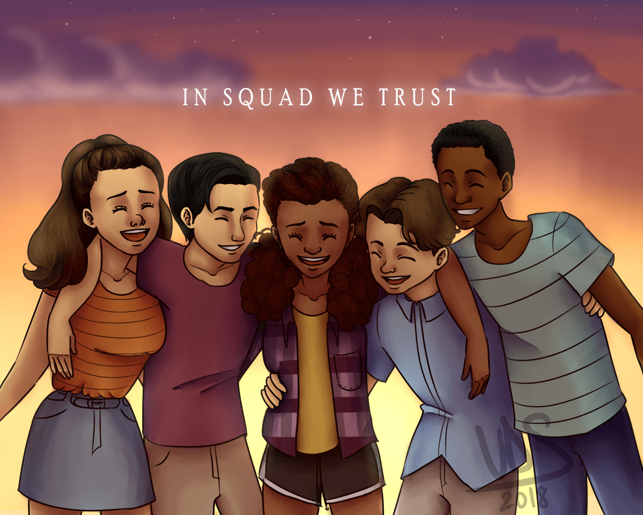 1280x1030 NessaDraws Squad We Trust On My Block fan art!! :D I, Desktop