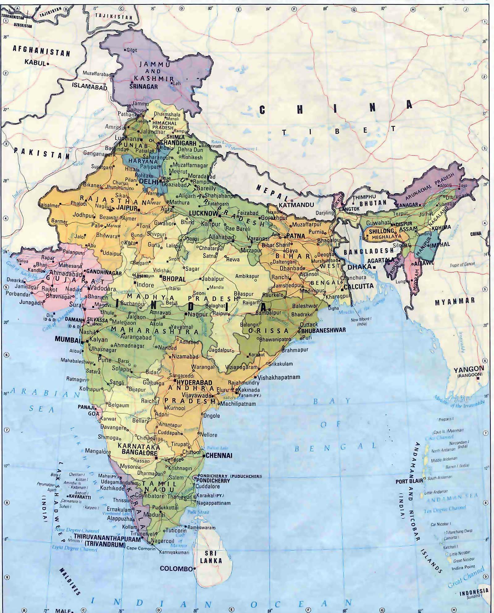 1600x1990 India Maps. Printable Maps of India for Download, Phone