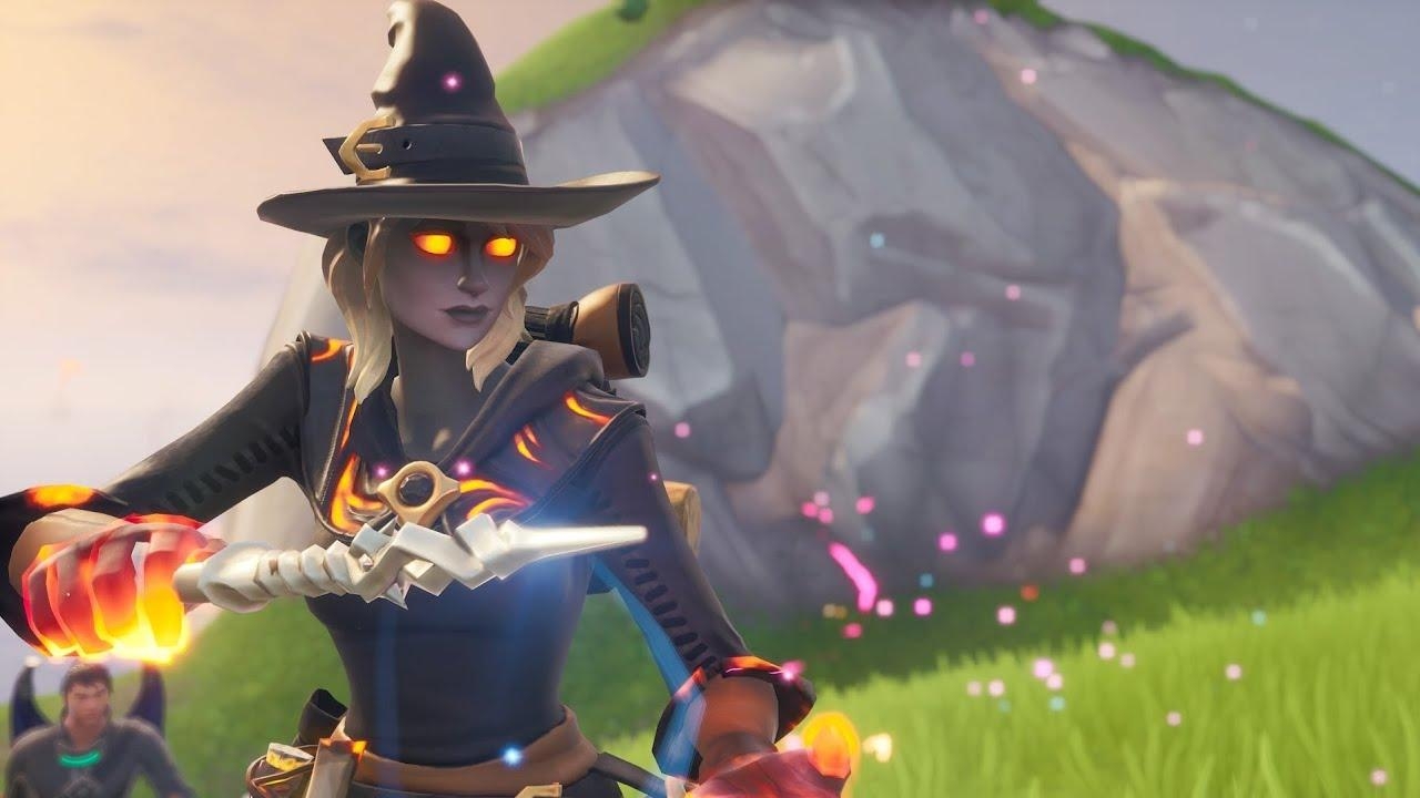 1280x720 Fire Witch Fortnite wallpaper, Desktop