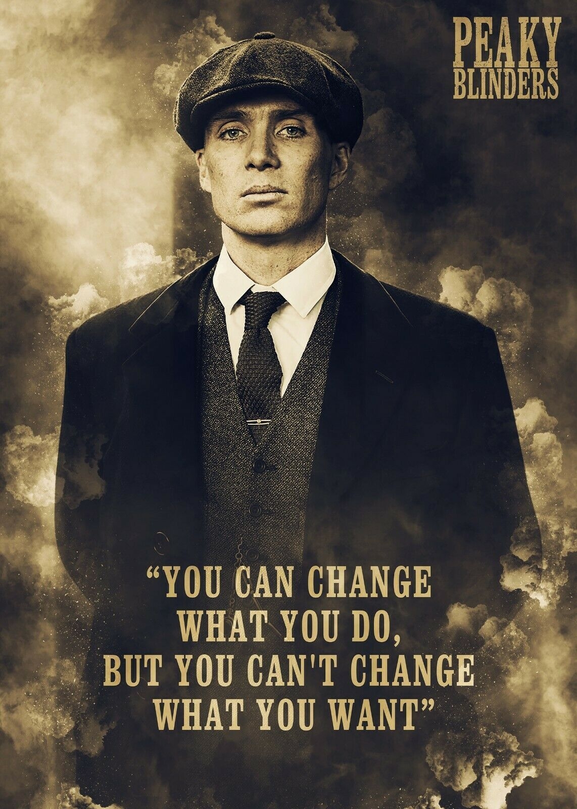 1150x1600 Peaky Blinder, Cillian Murphy, Thomas Shelby Poster. Peaky blinders quotes, Tv series quotes, Peaky blinders thomas, Phone