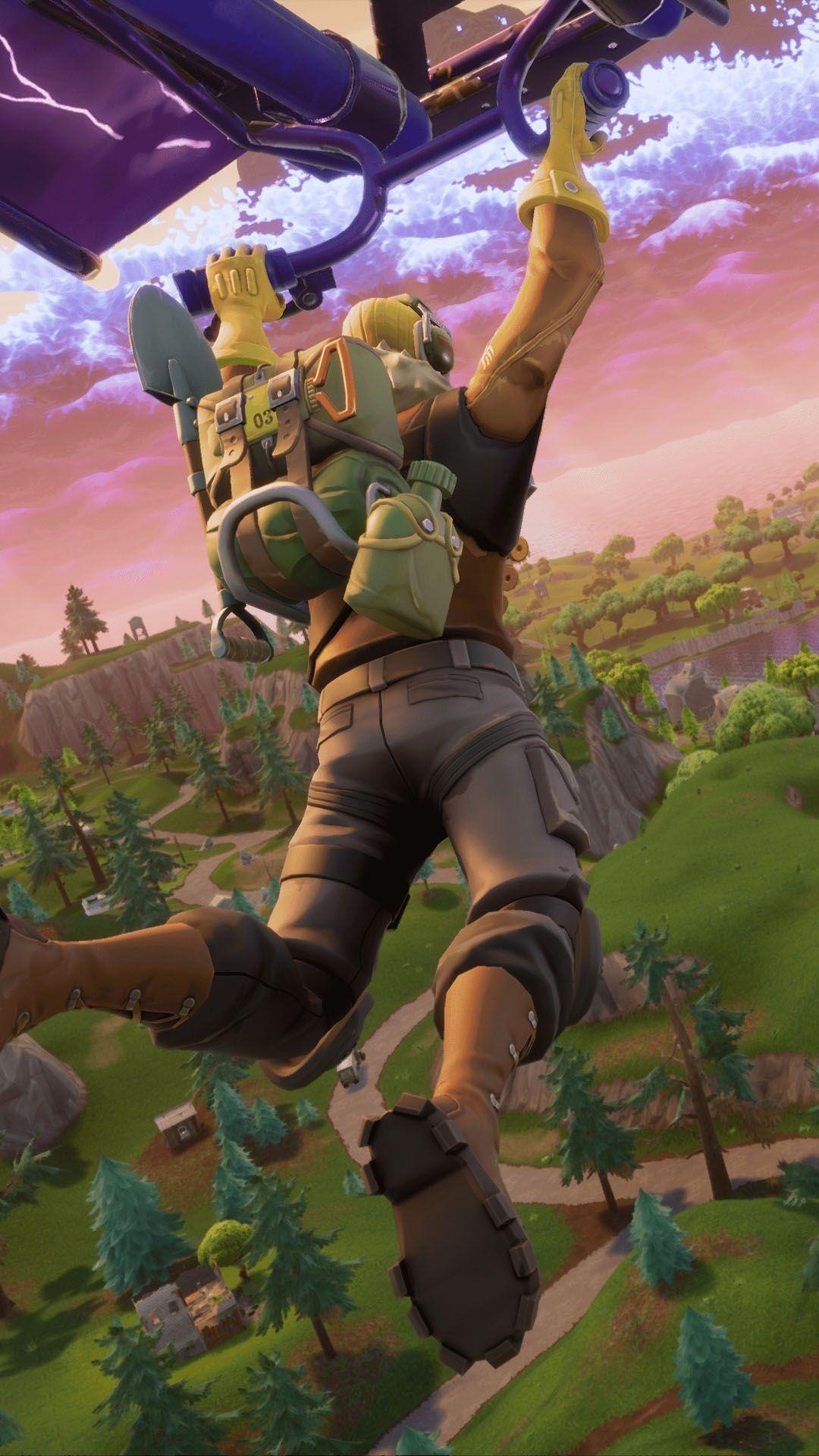 1080x1920 Fortnite Battle Royale Player Flying. Fondo de Pantalla, Phone