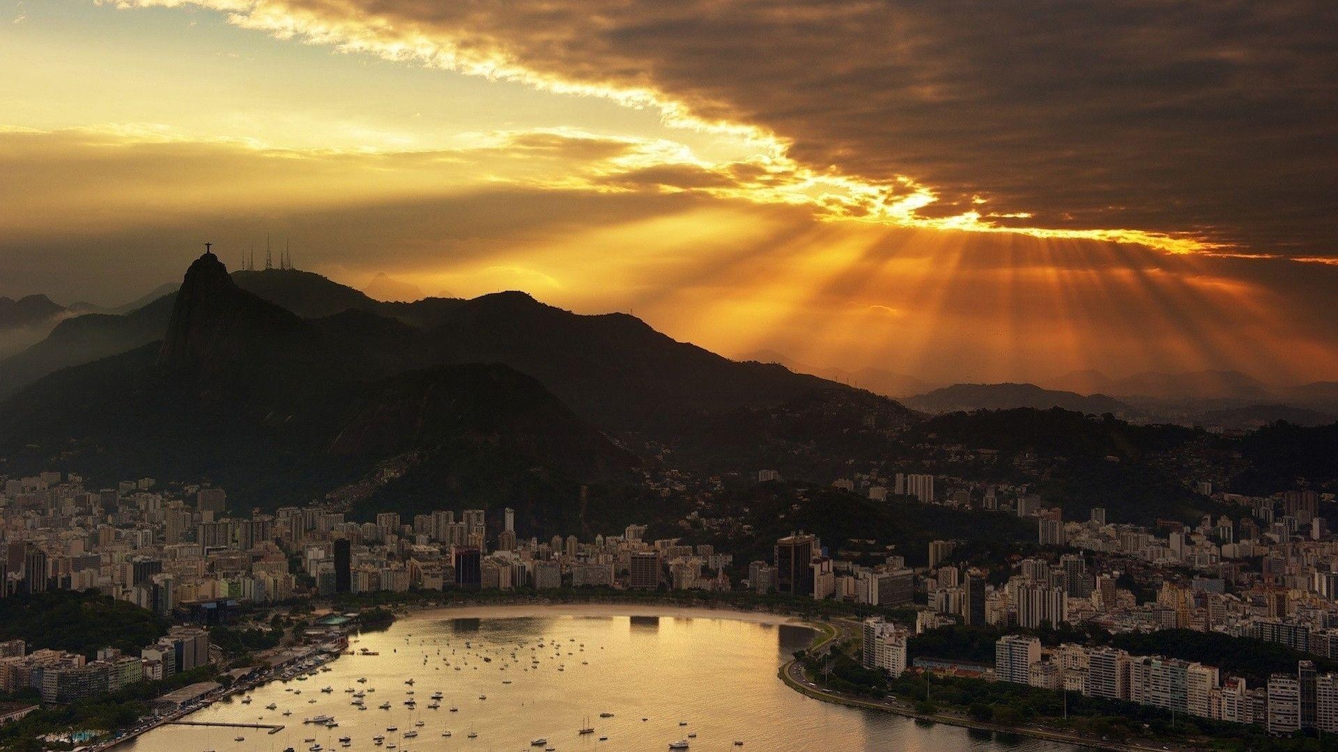 1920x1080 Rio De Janeiro Sunset wallpaper, Desktop