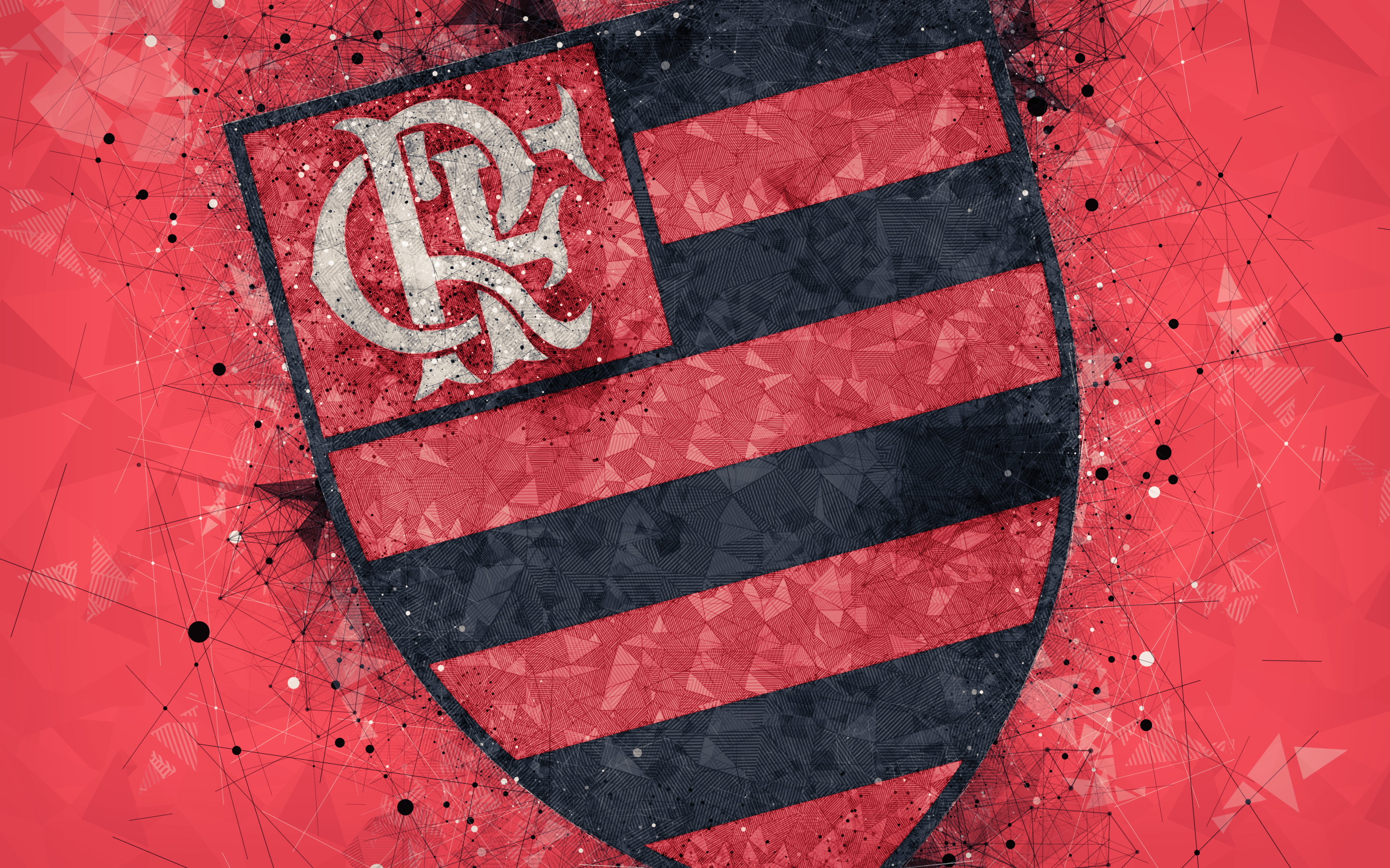 3840x2400 wallpaper do flamengo, red, font, graphics, graphic design, logo, sign, pattern, flag, Desktop