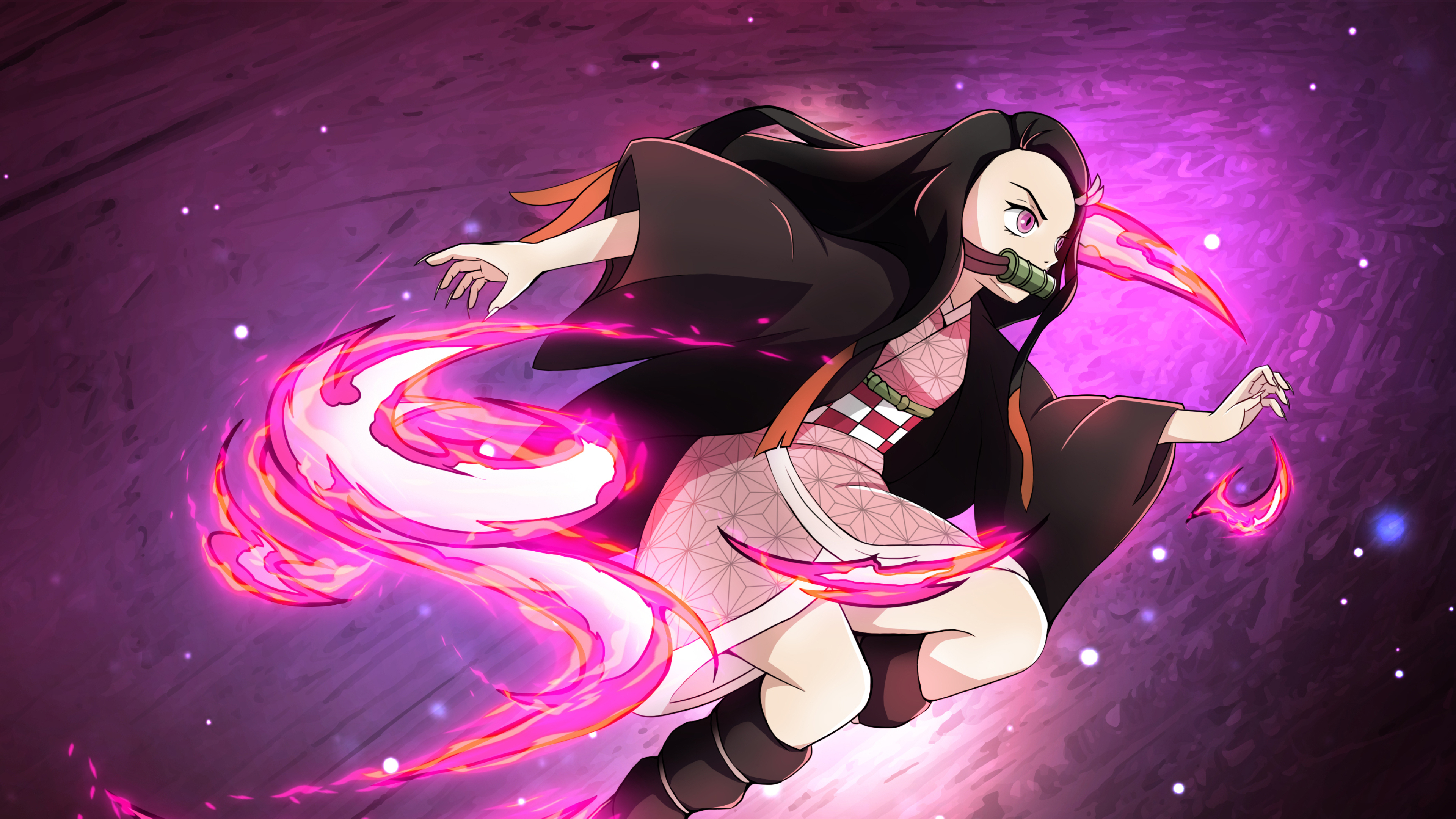 3840x2160 Nezuko Wallpaper 4K, Desktop