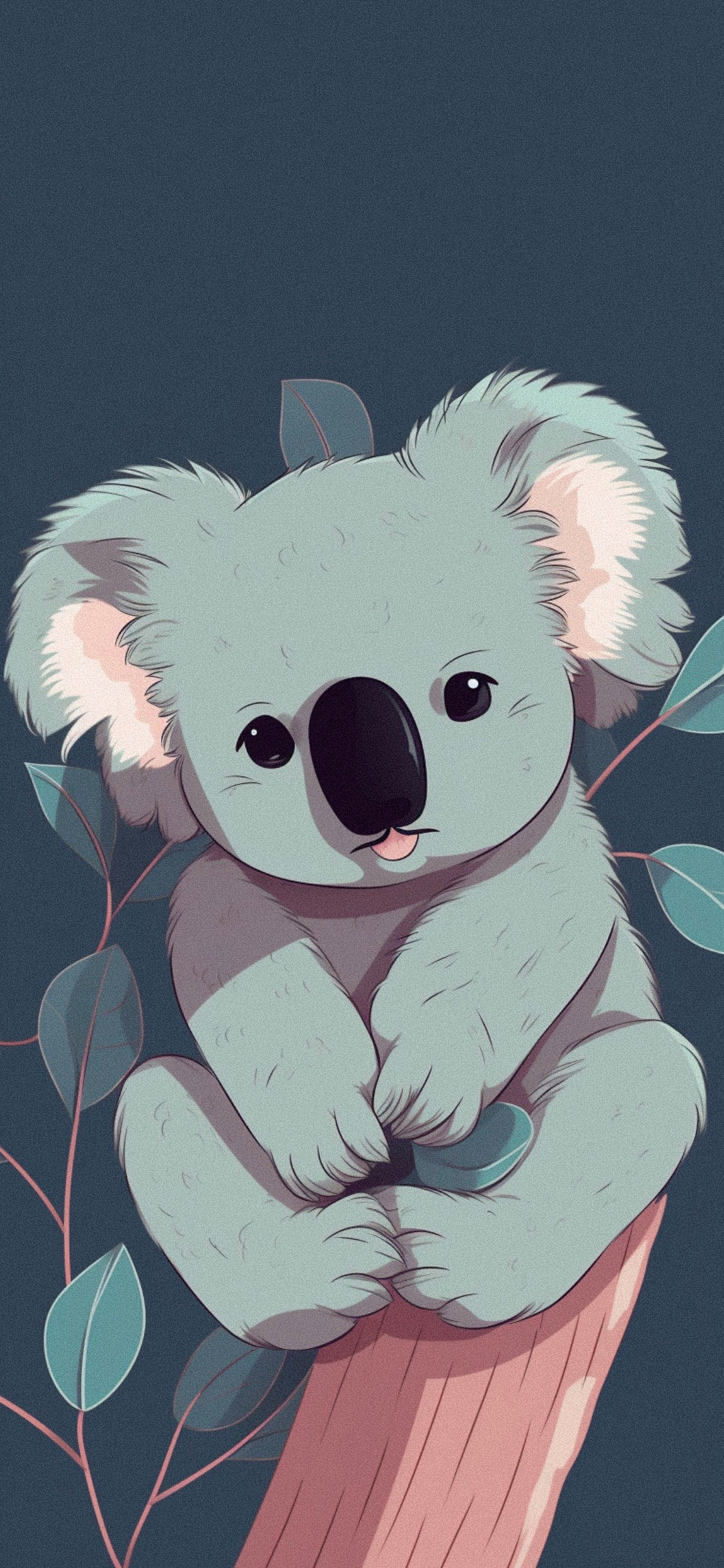 1190x2560 Cute Koala Cartoon Wallpaper Bear Koala Wallpaper, Phone