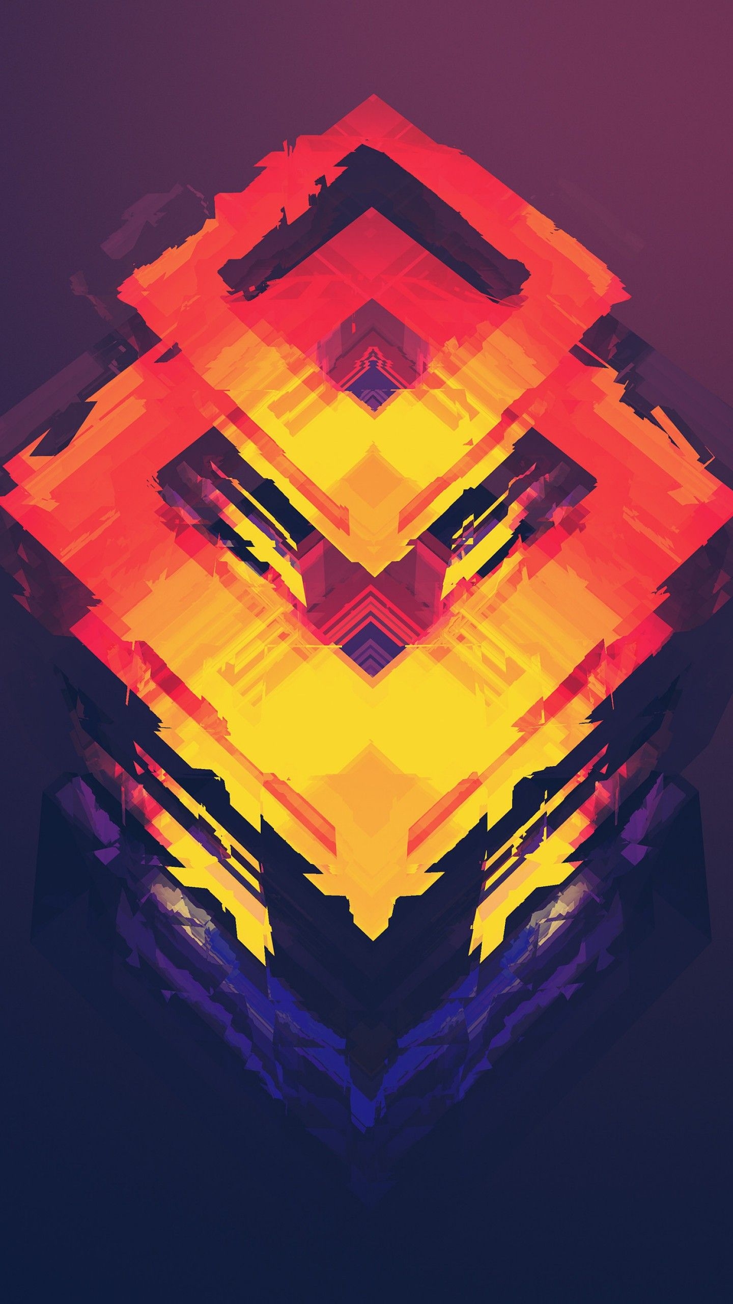 1440x2560 Free download Wallpaper abstract polygon 4k 5k iphone wallpaper, Phone