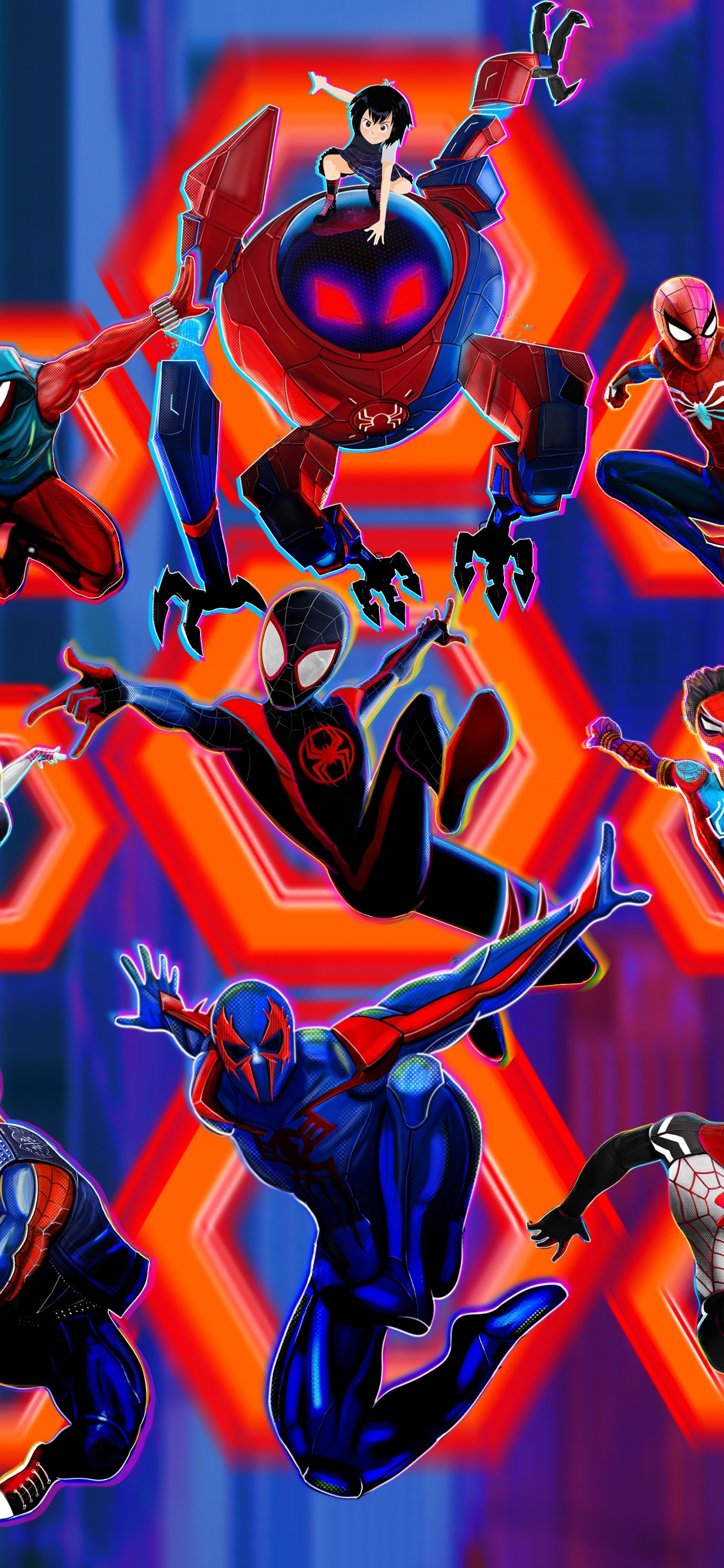 1290x2780 Spider Man: Across The Spider Verse Wallpaper 4K, Miles Morales, Phone