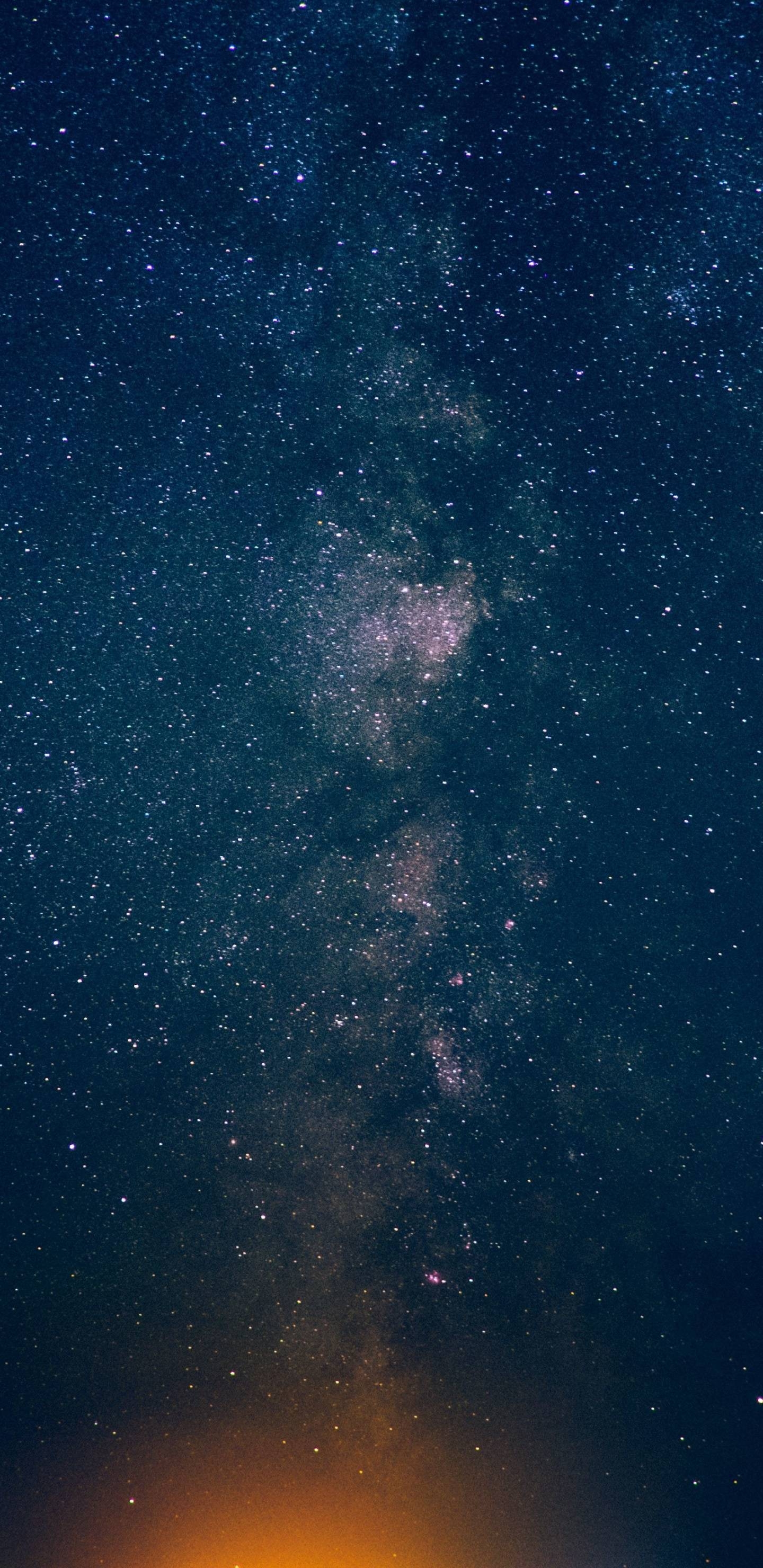 1440x2960 Download  wallpaper night, sky, stars, milky way, samsung, Phone