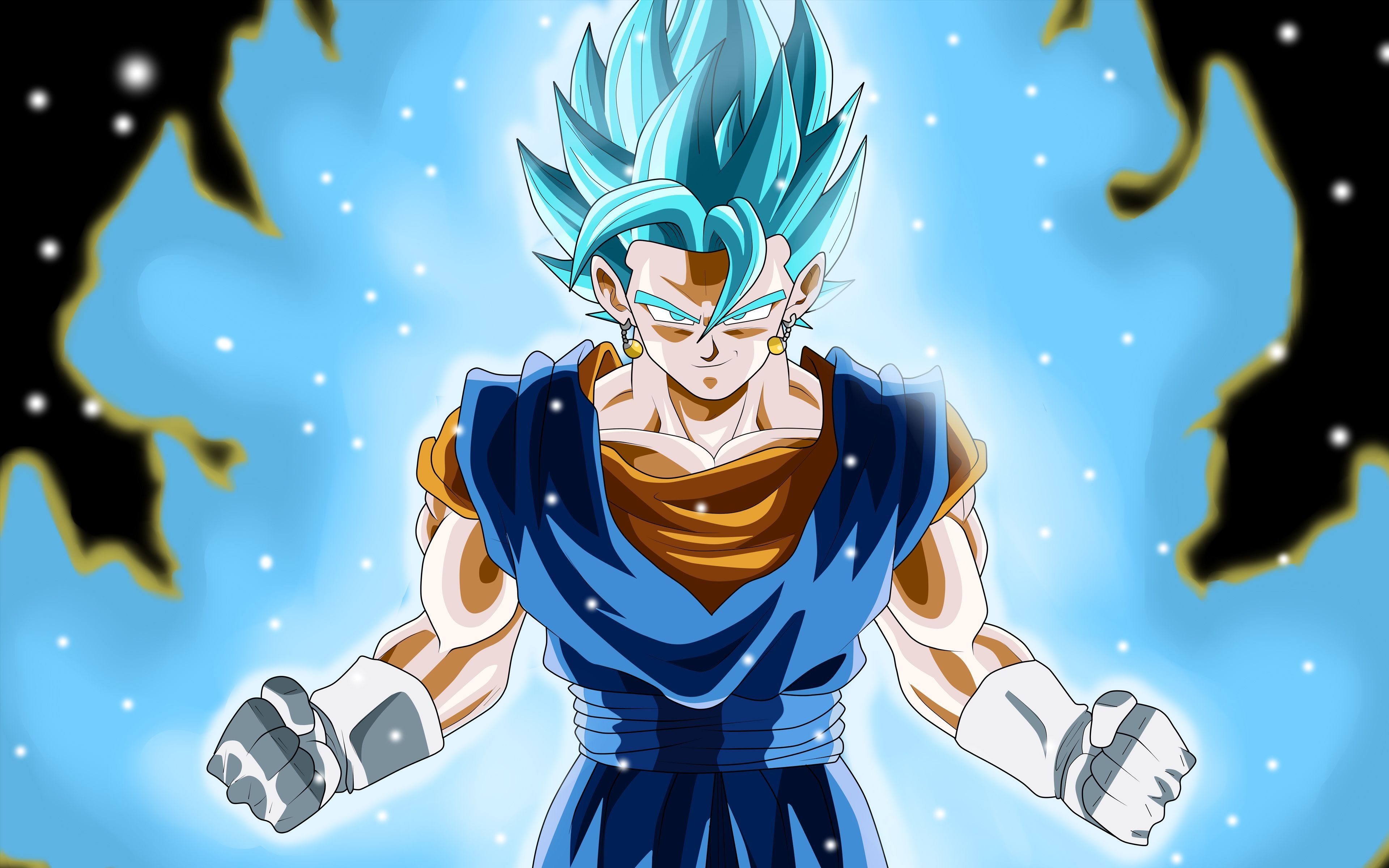 3840x2400 Super Saiyan Blue Vegito 4K 8K. Dragon ball super wallpaper, Dragonball z wallpaper, Goku super saiyan blue, Desktop