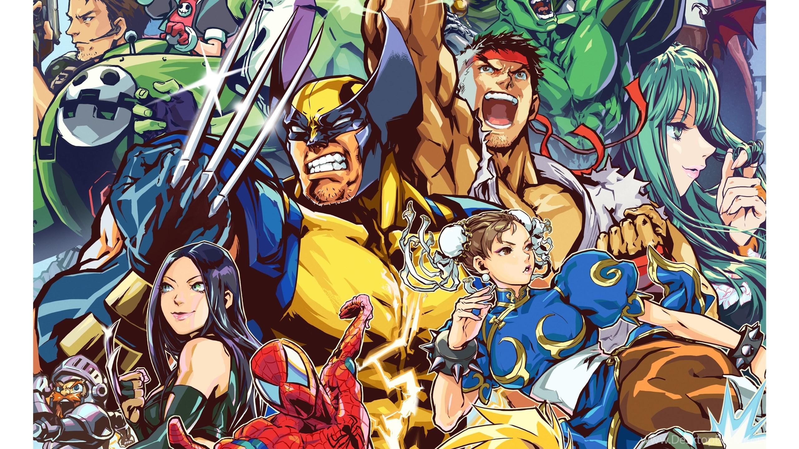 2560x1440  marvel vs capcom 2 HD windows wallpaper, Desktop