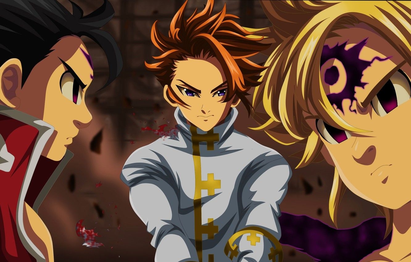 1340x850 Wallpaper Arthur, Meliodas, Nanatsu no Taizai, Nanatsu no Taizai Seven Deadly Sins, Zeldris image for desktop, section сёнэн, Desktop