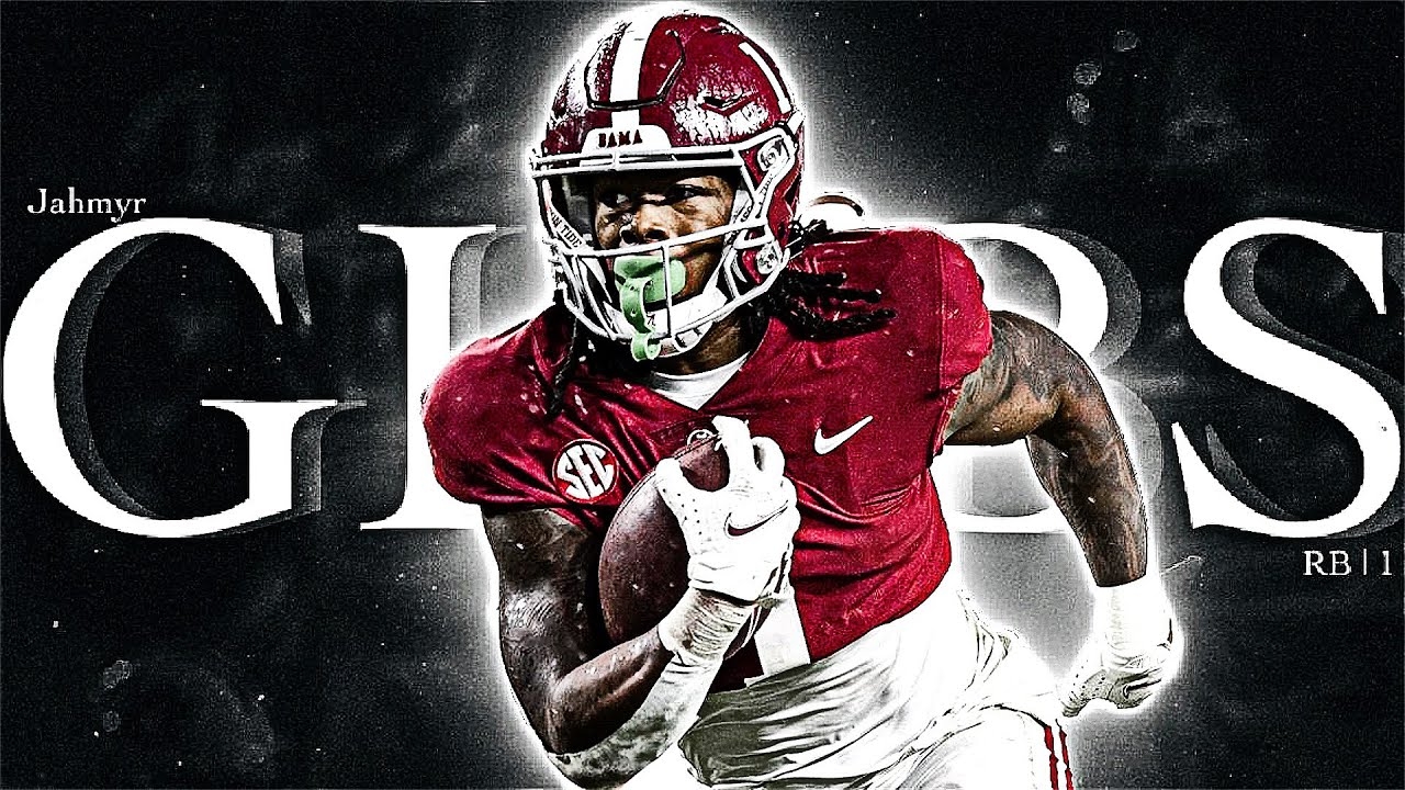 1280x720 Jahmyr Gibbs Alabama Highlights.3 Speed⚡️, Desktop