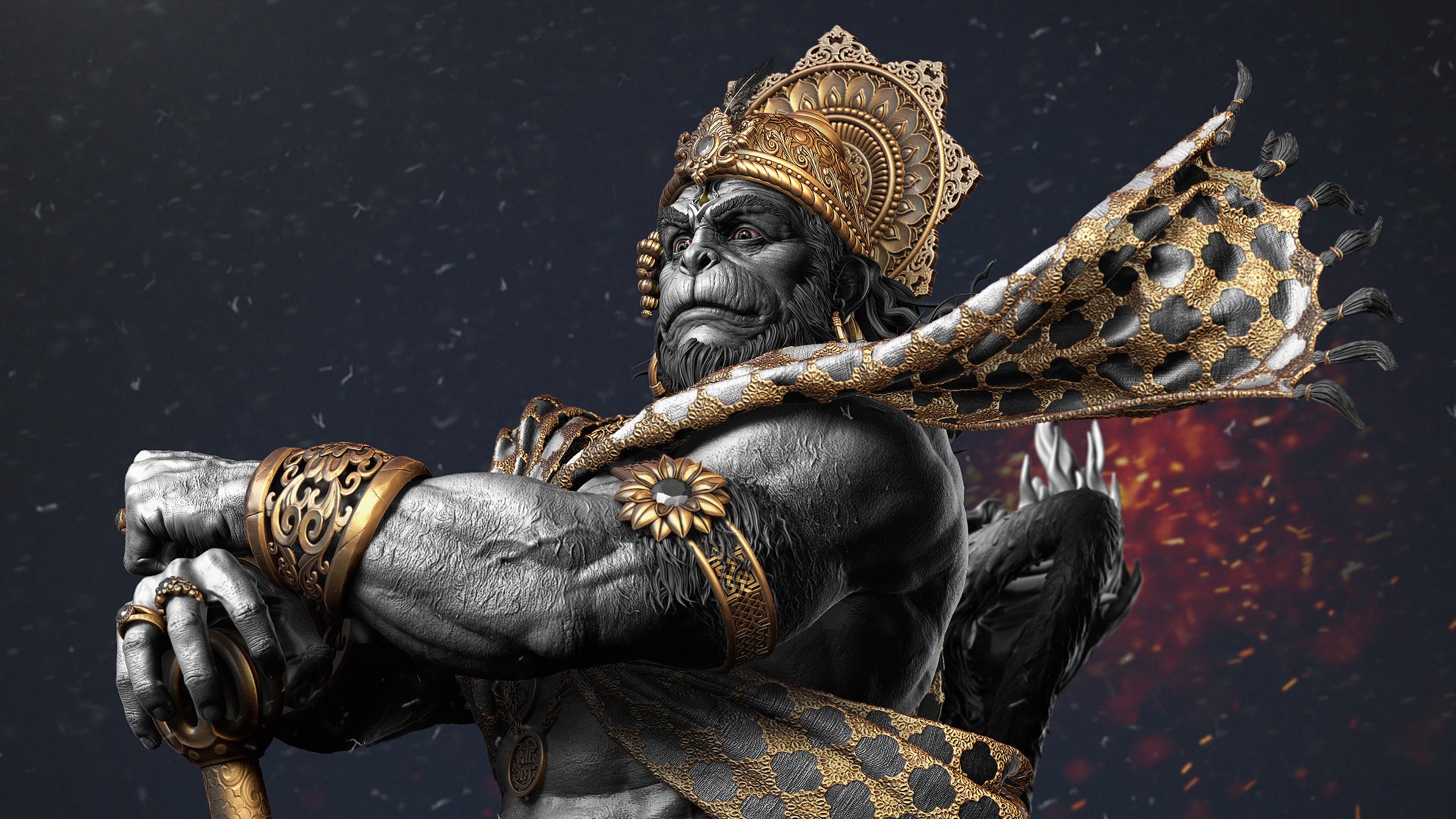 3840x2160 Hanuman Wallpaper 43082, Desktop