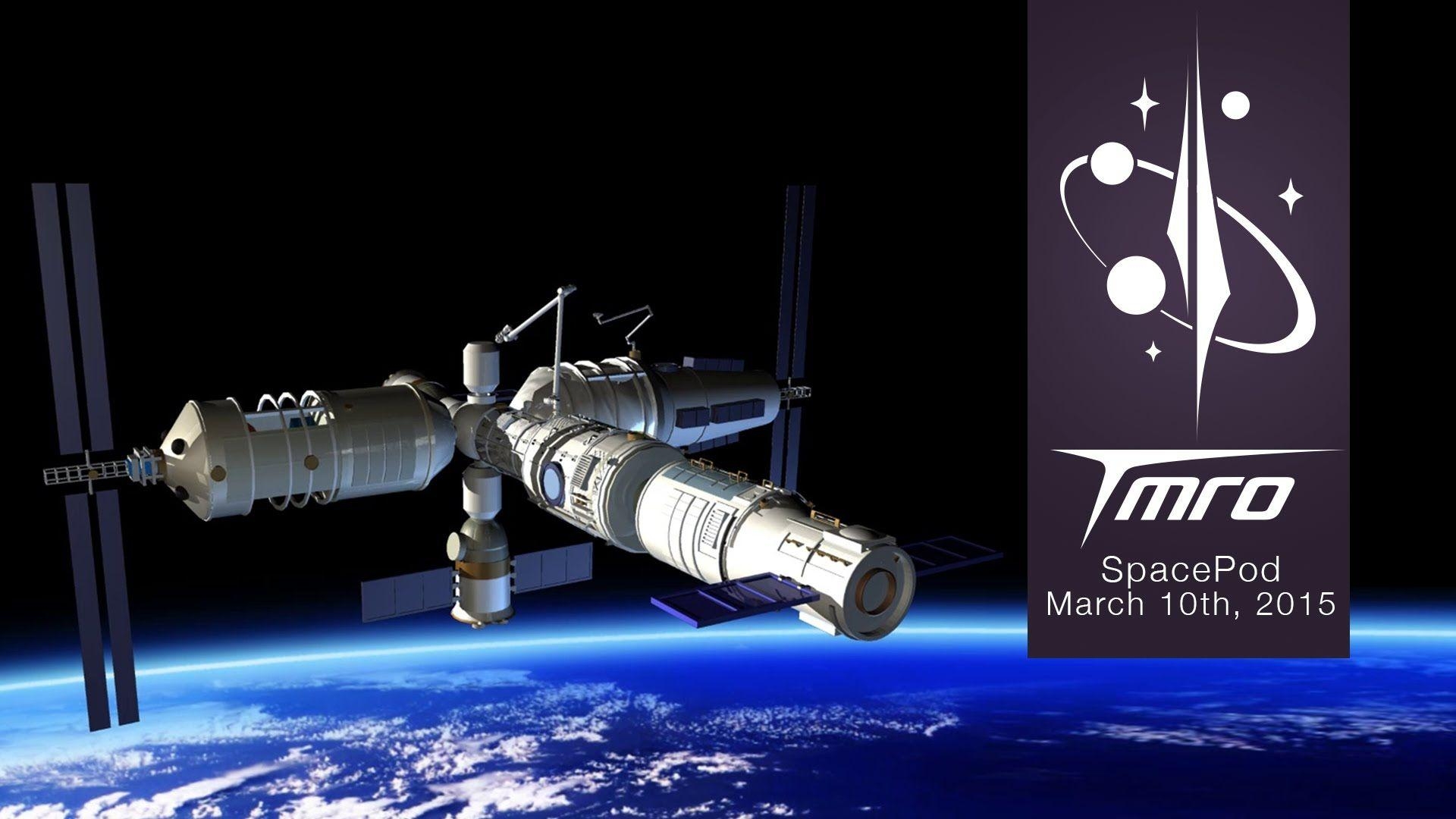 1920x1080 China's New Space Station And Cargo Vessel Pod 3 10 15, Desktop